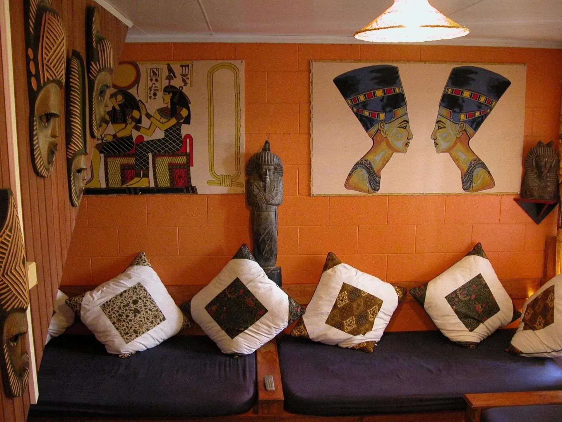 Decorative detail in Global Village Travellers Lodge