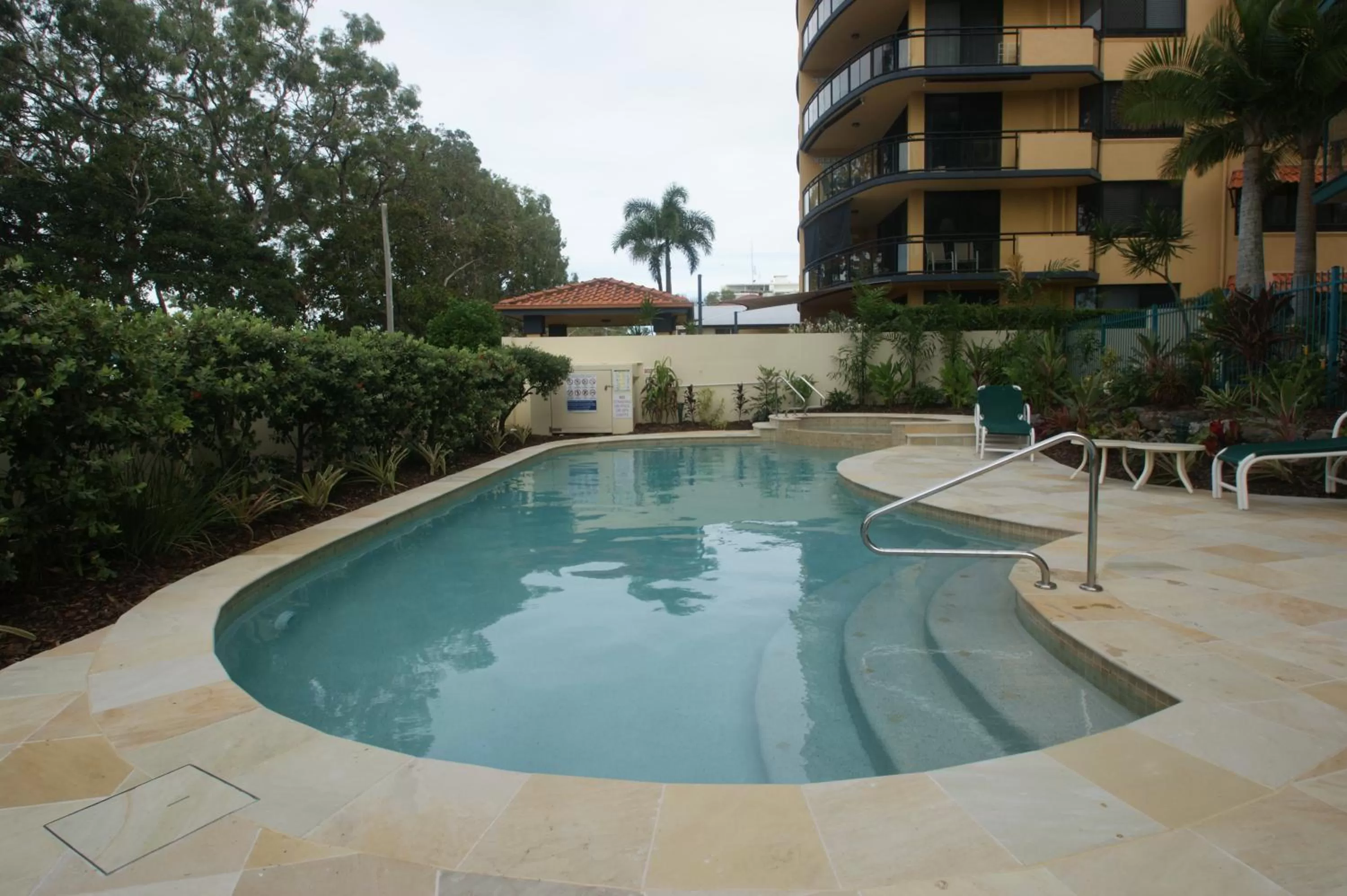 Pool view in The Esplanade Riverview Holiday Apartments
