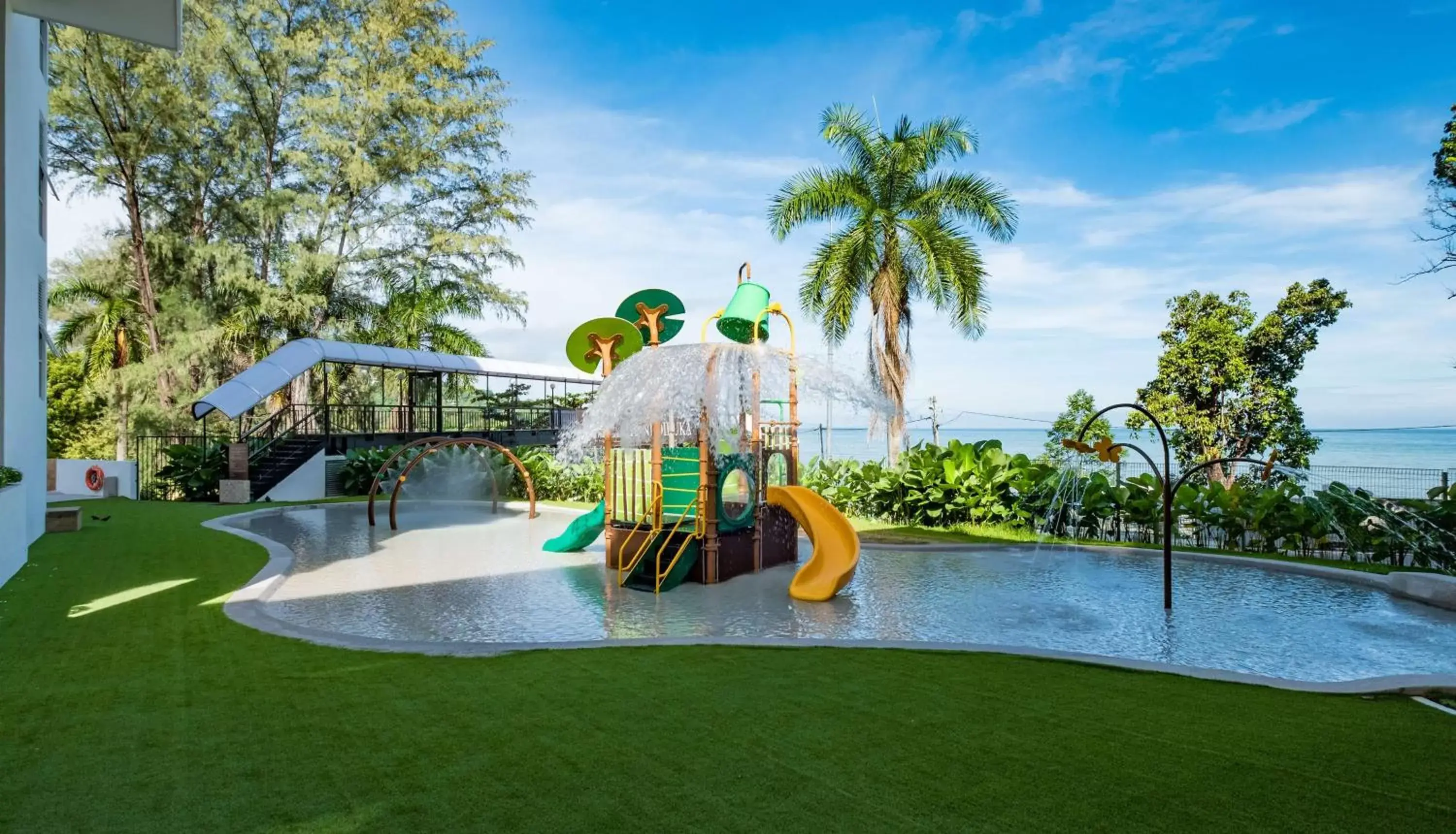 Pool view, Children's Play Area in DoubleTree Resort by Hilton Hotel Penang