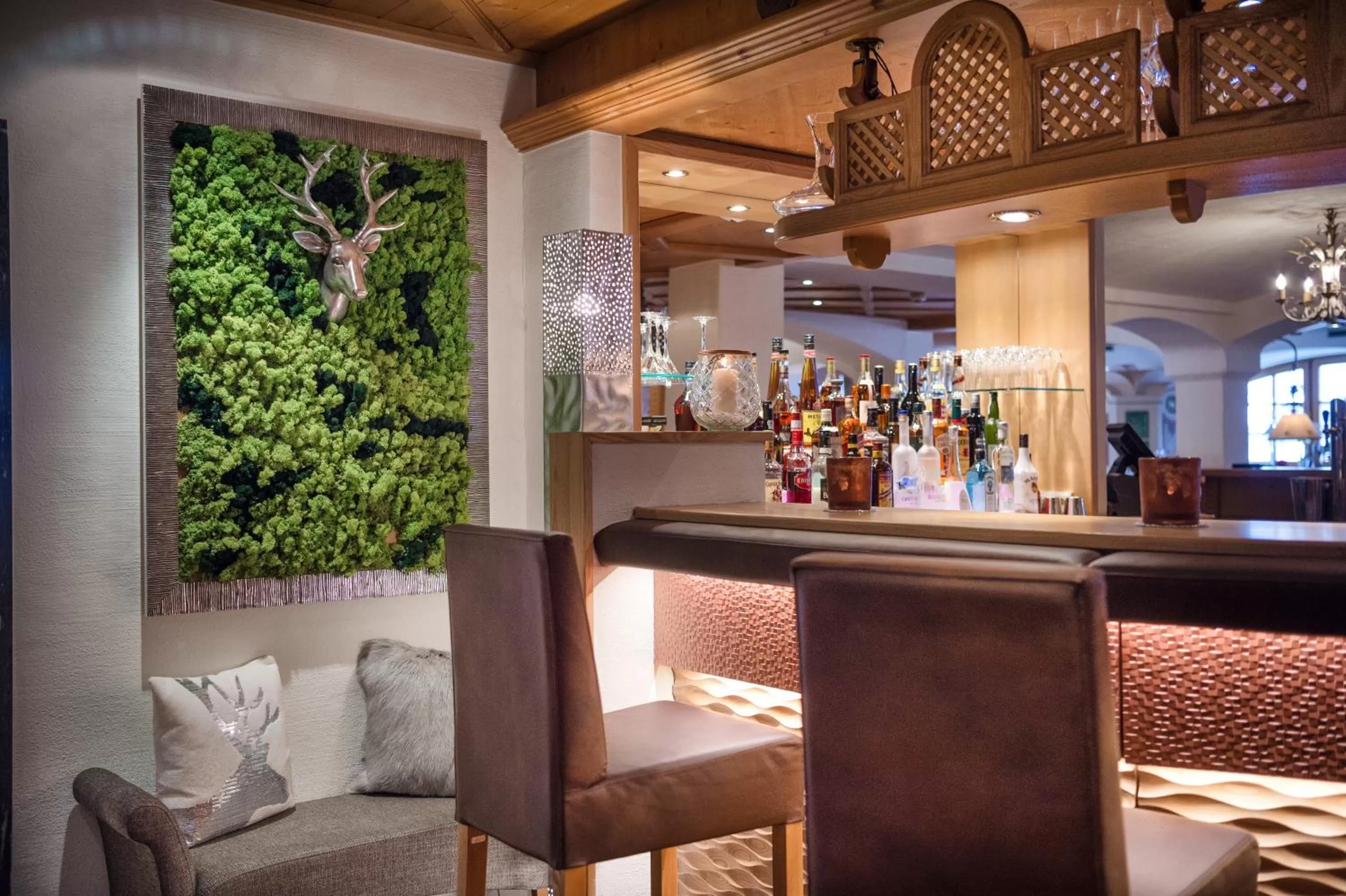Lounge or bar in Alpines Lifestyle Hotel Tannenhof