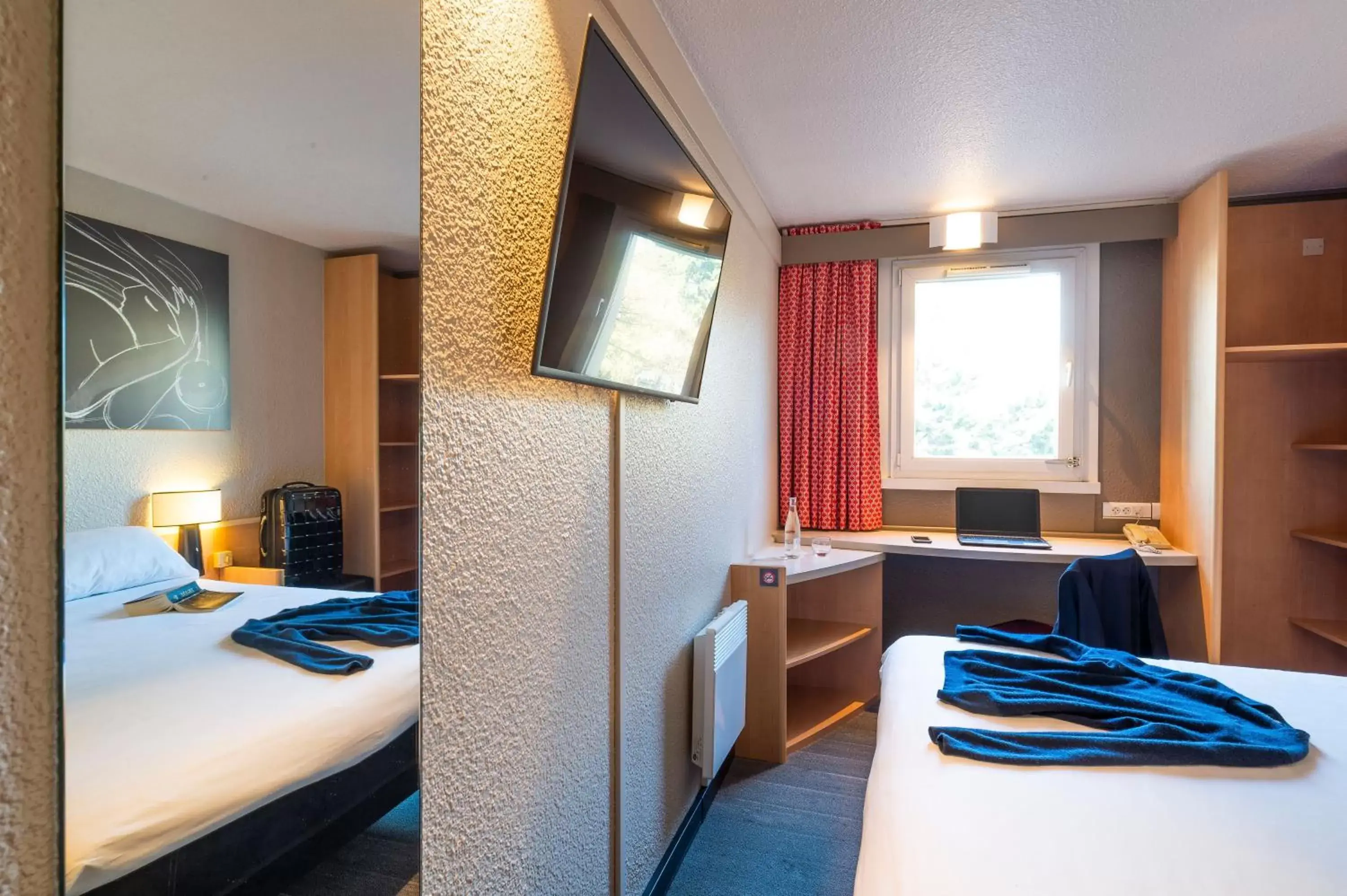 Bedroom, Bed in ibis Lille Villeneuve-d'Ascq Grand Stade