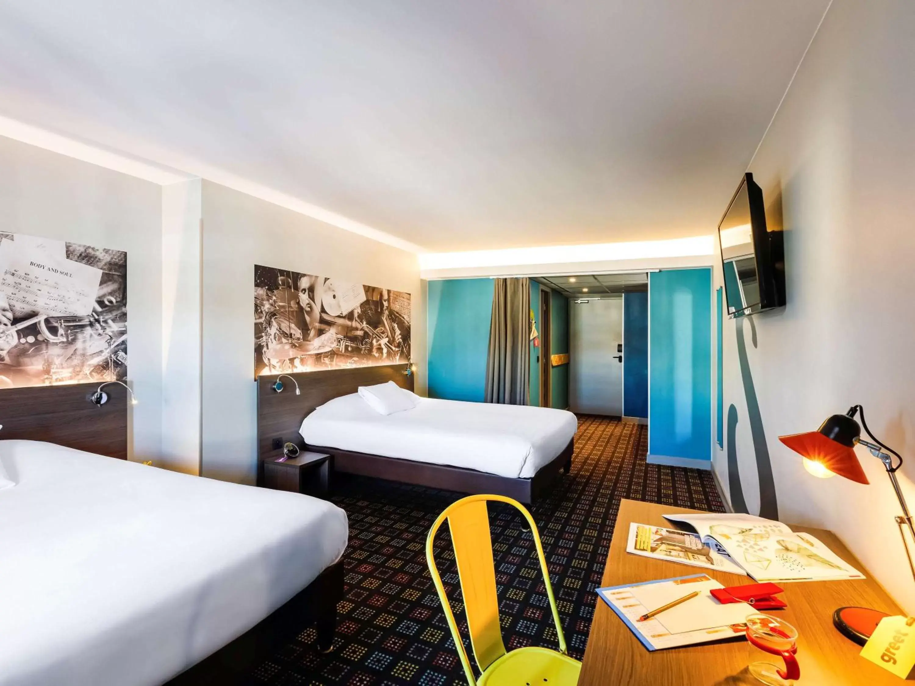 Bedroom, Bed in Greet Hotel Lyon Confluence Bedroom, Bed in Greet Hotel Lyon Confluence