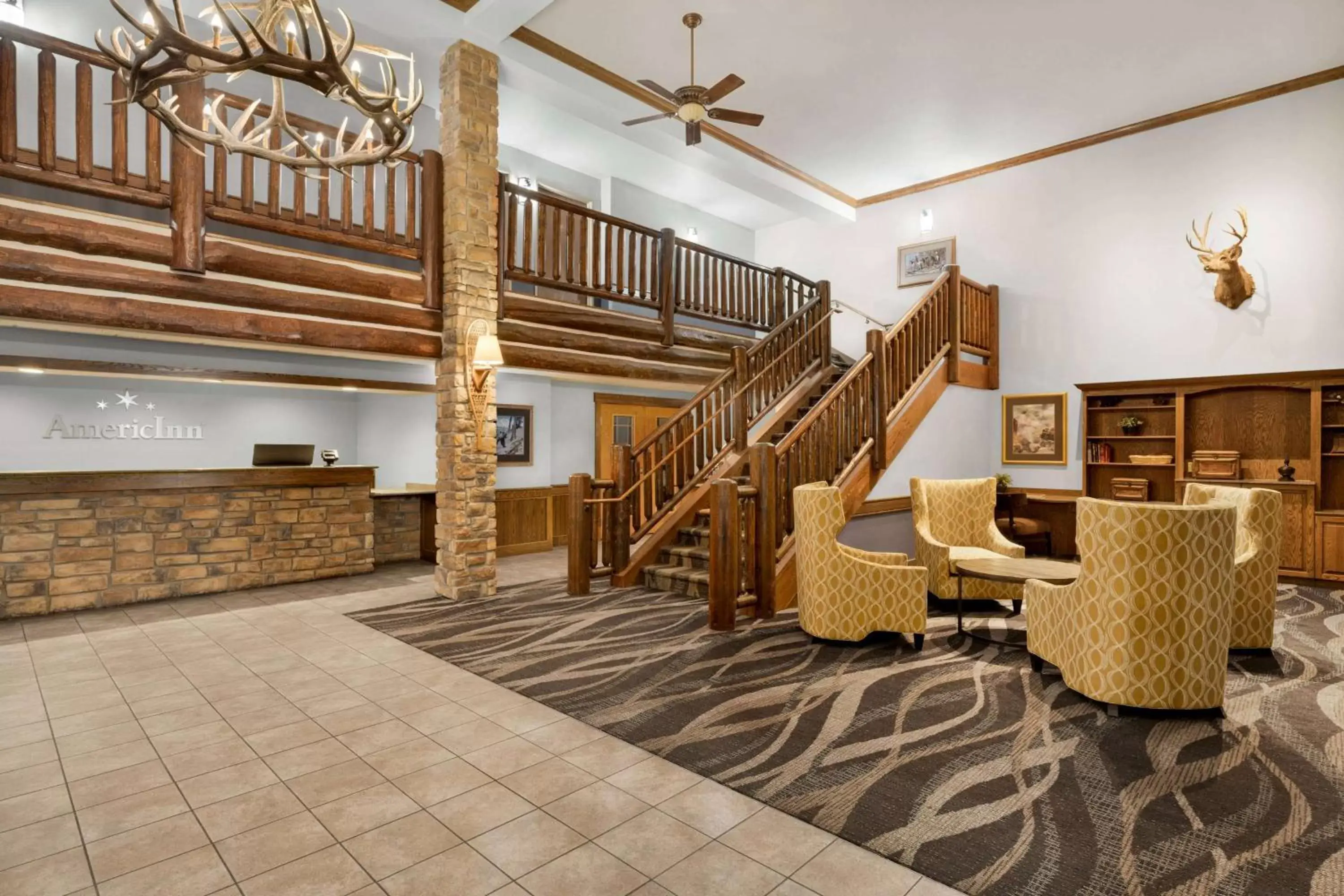 Lobby or reception in AmericInn by Wyndham Laramie Near University of Wyoming