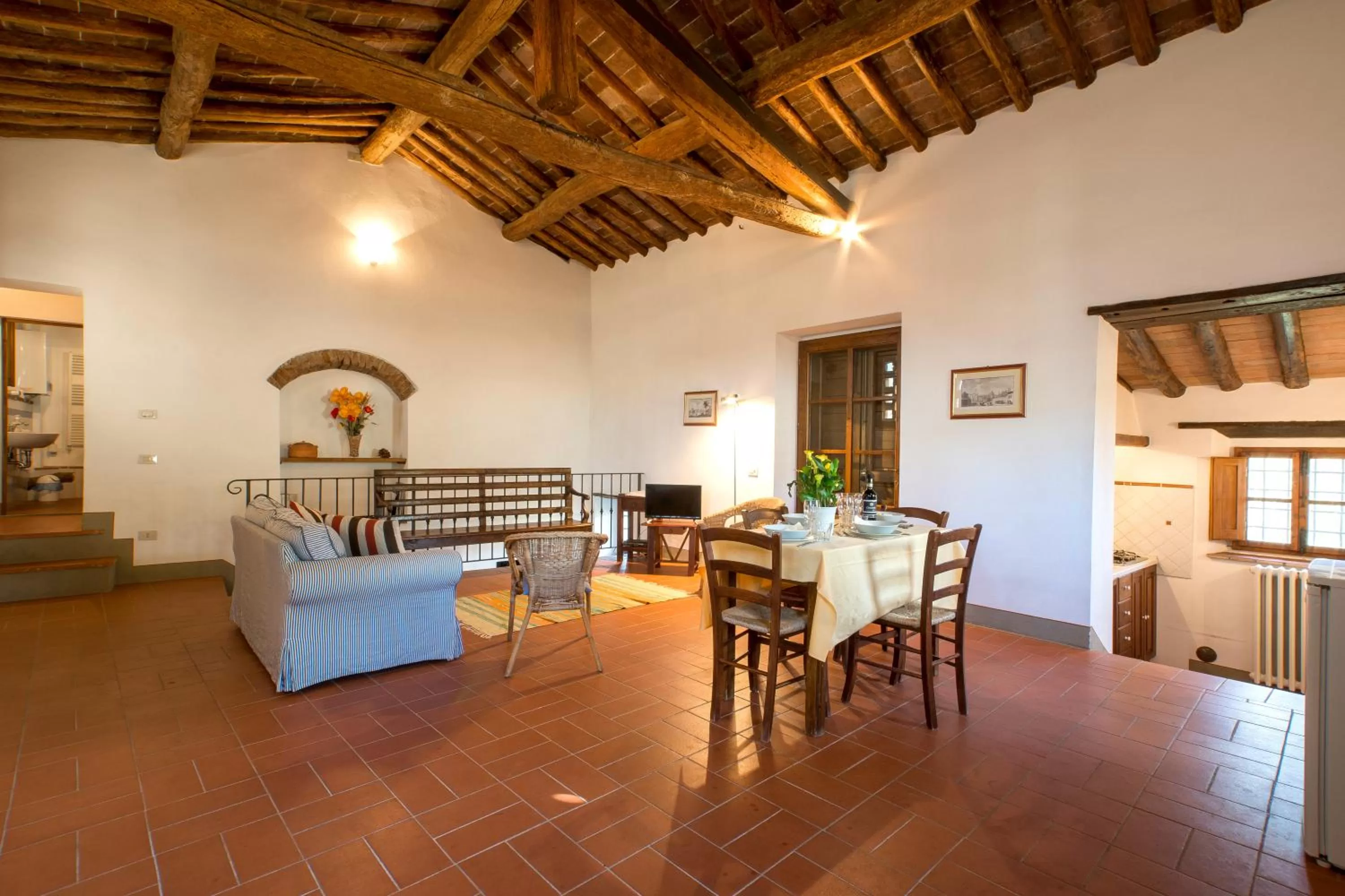 Living room in Borgo Bottaia