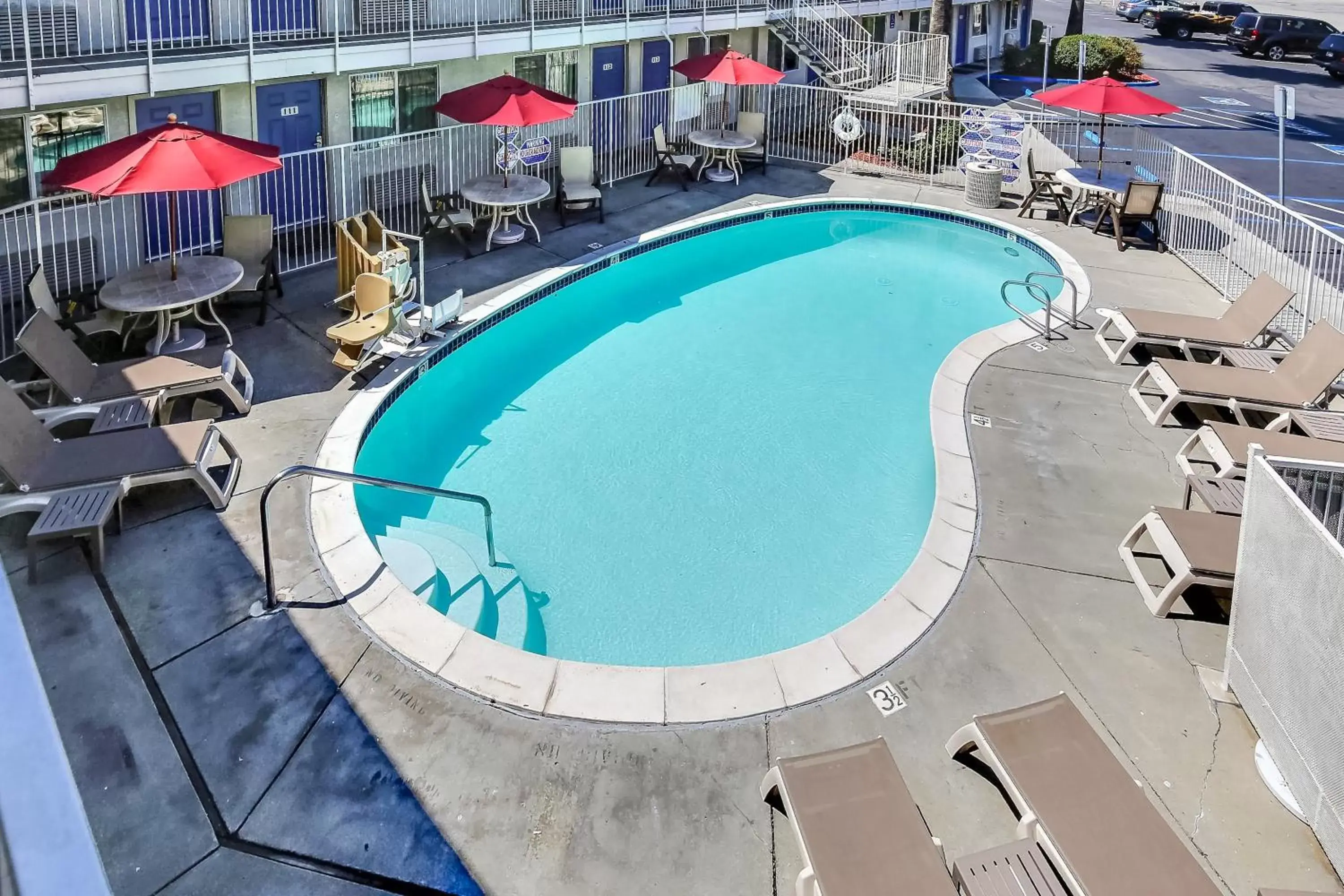 Swimming pool, Pool View in Motel 6-Pleasanton, CA