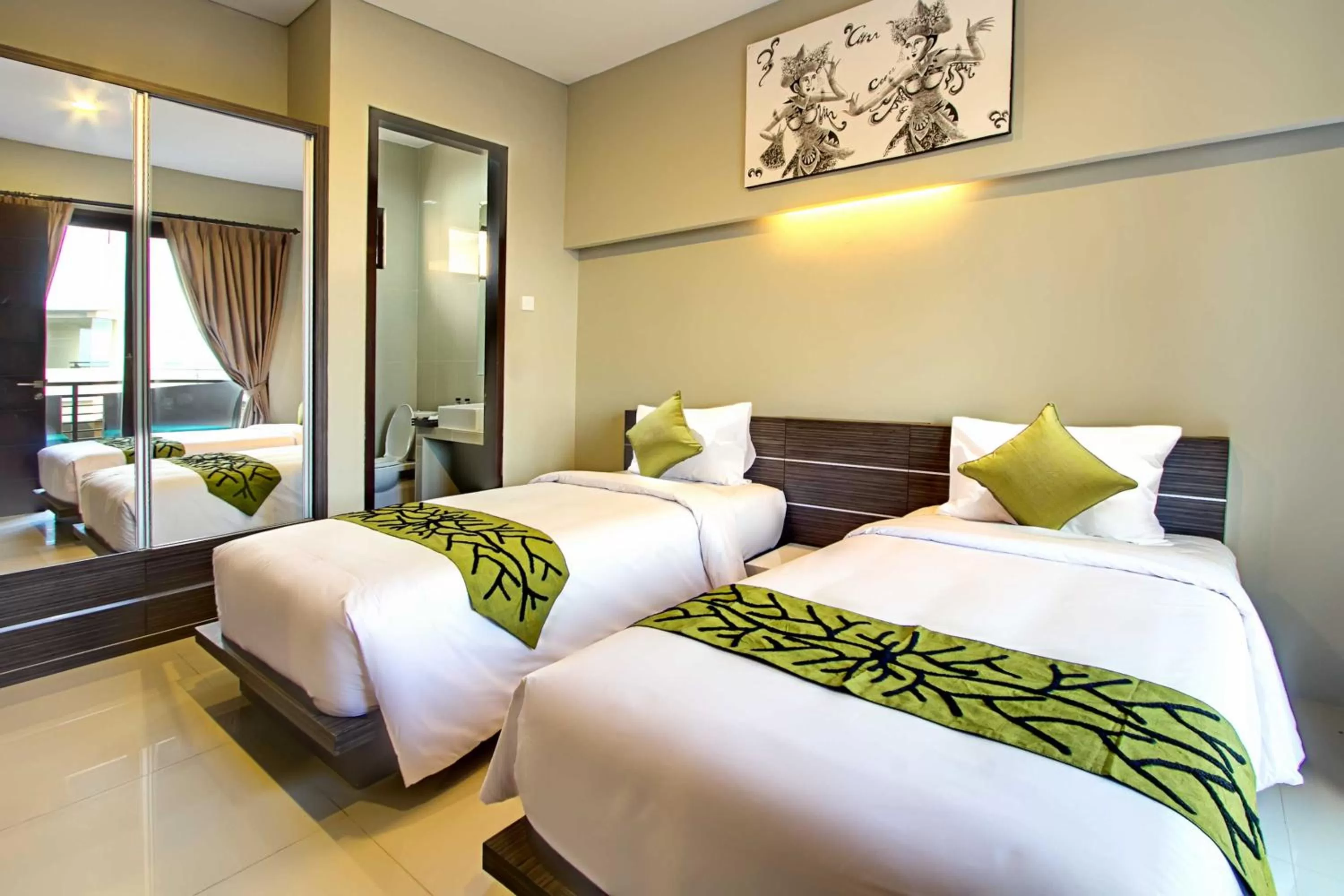 Bedroom, Bed in ABISHA Resort Jimbaran