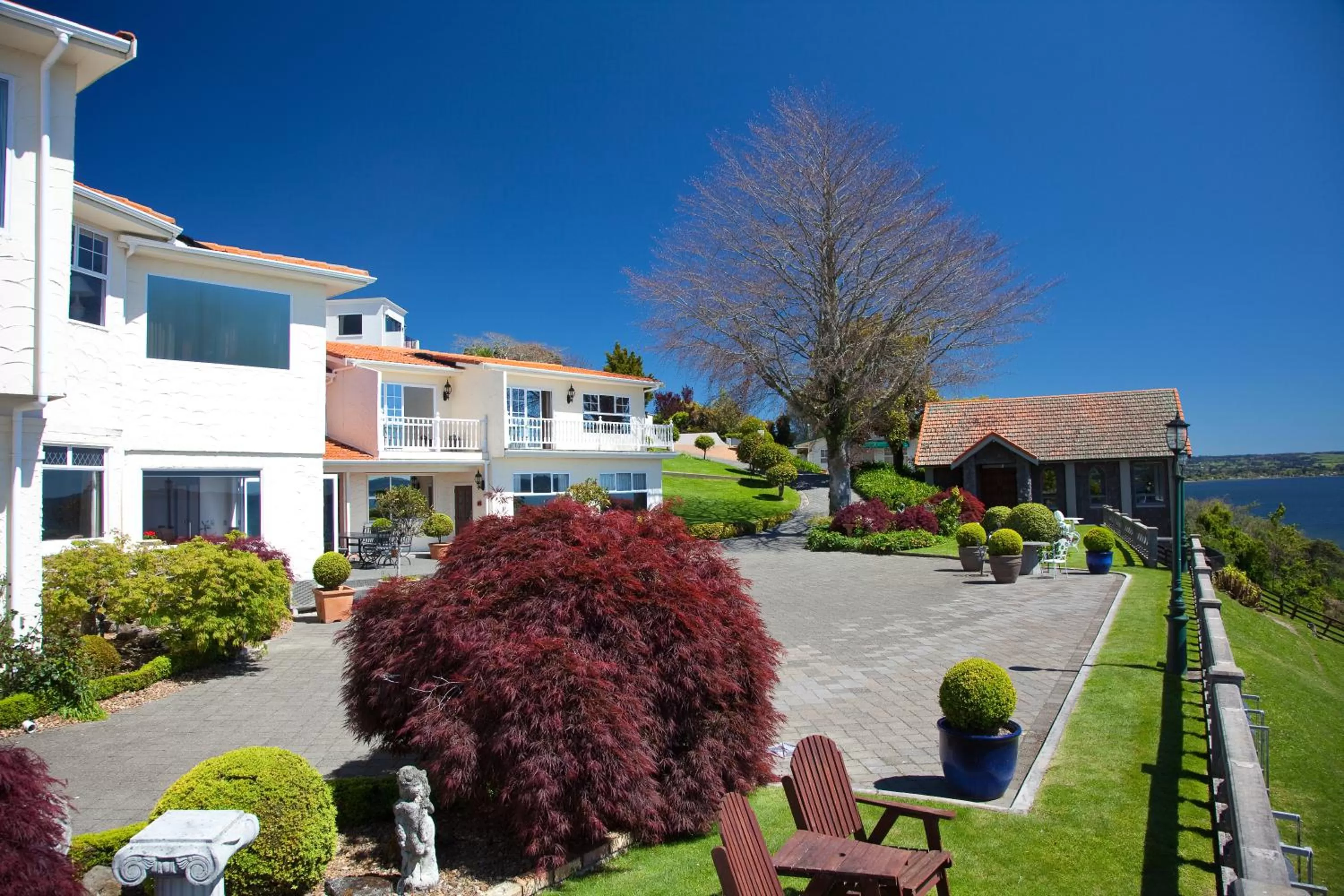 Facade/entrance in On The Point - Lake Rotorua