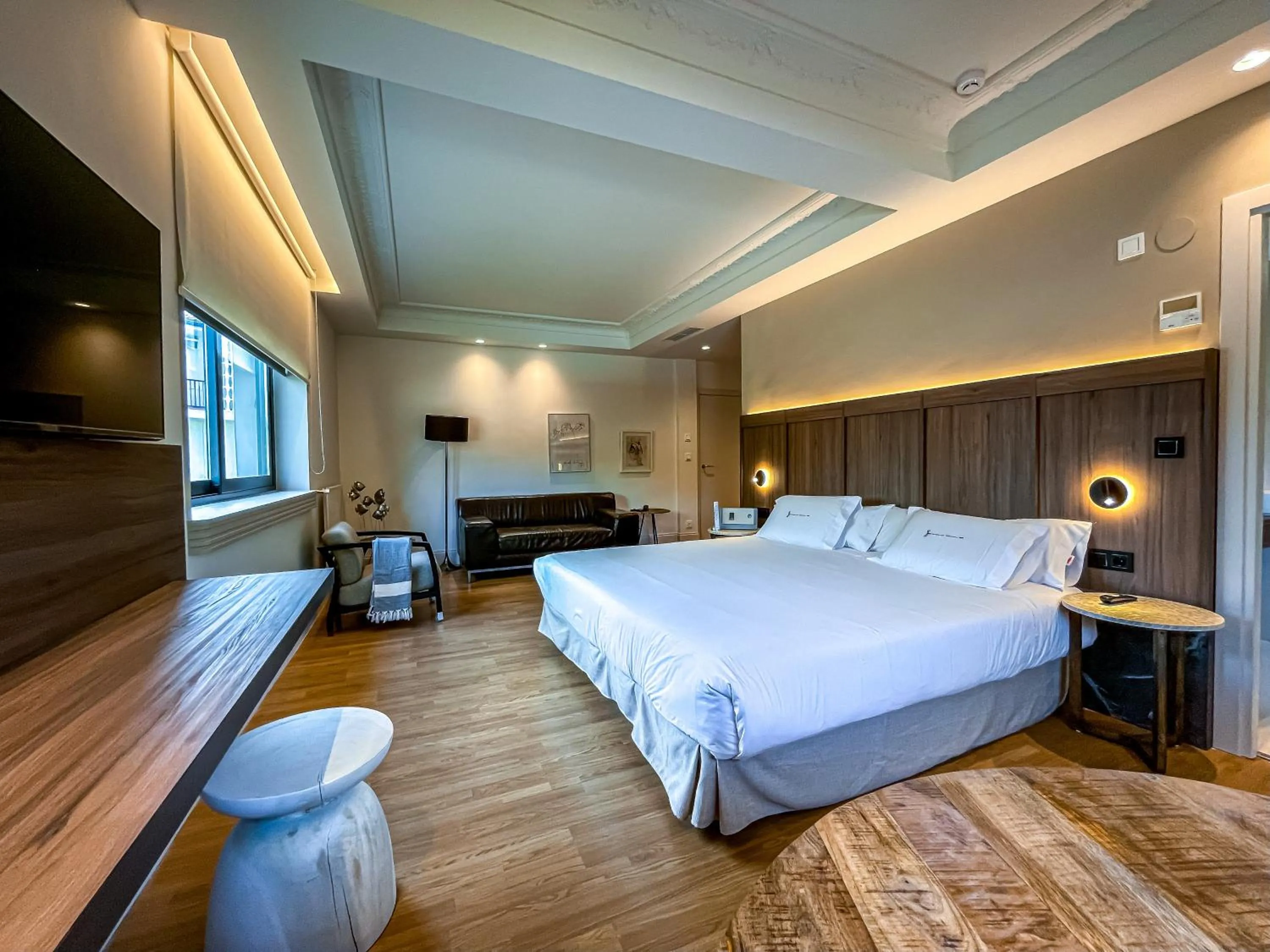 Bed in Hotel Rio Bidasoa