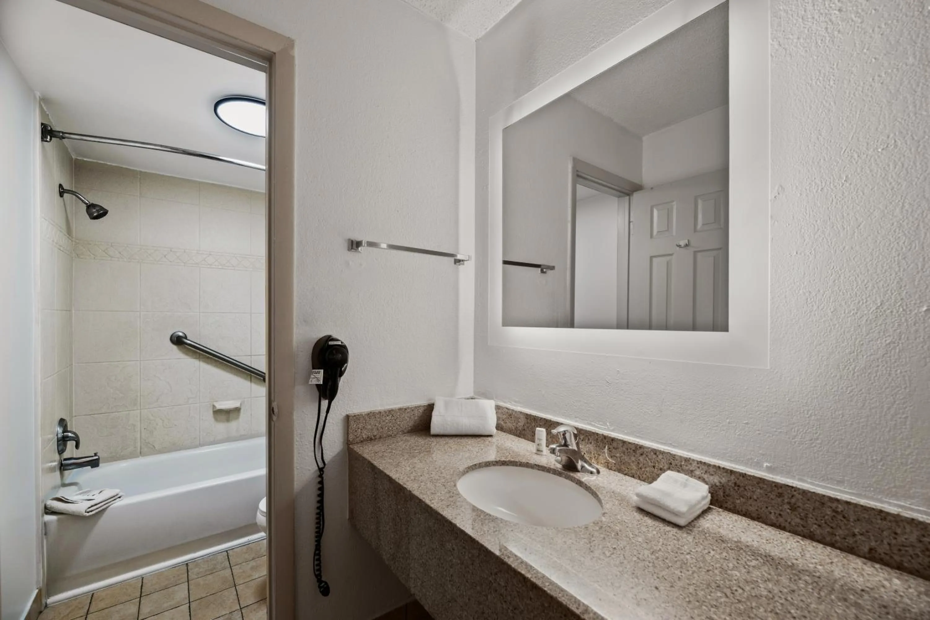 Shower in Americas Best Value Inn Orlando, FL