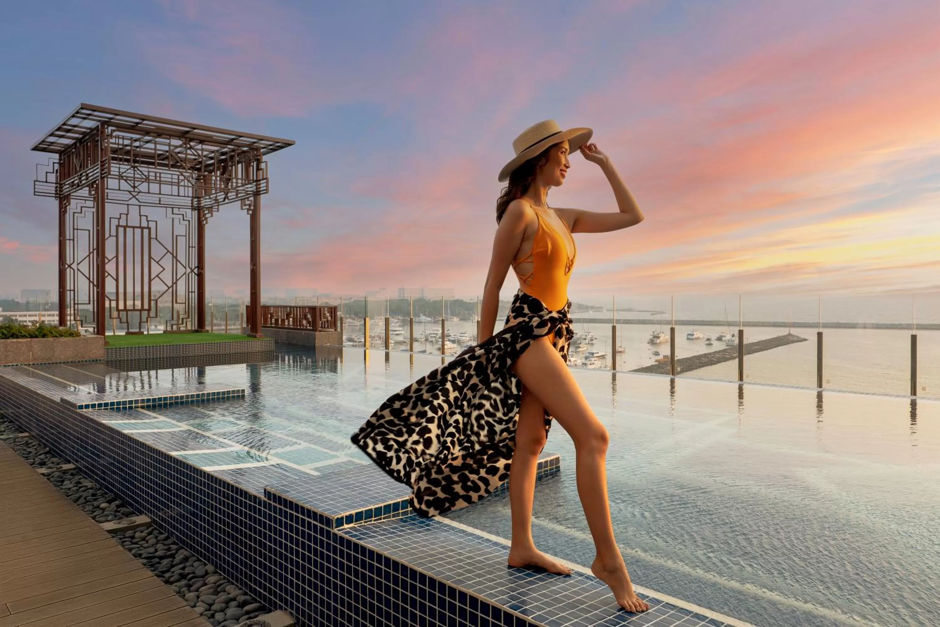 Swimming pool in Admiral Hotel Manila - MGallery Collection