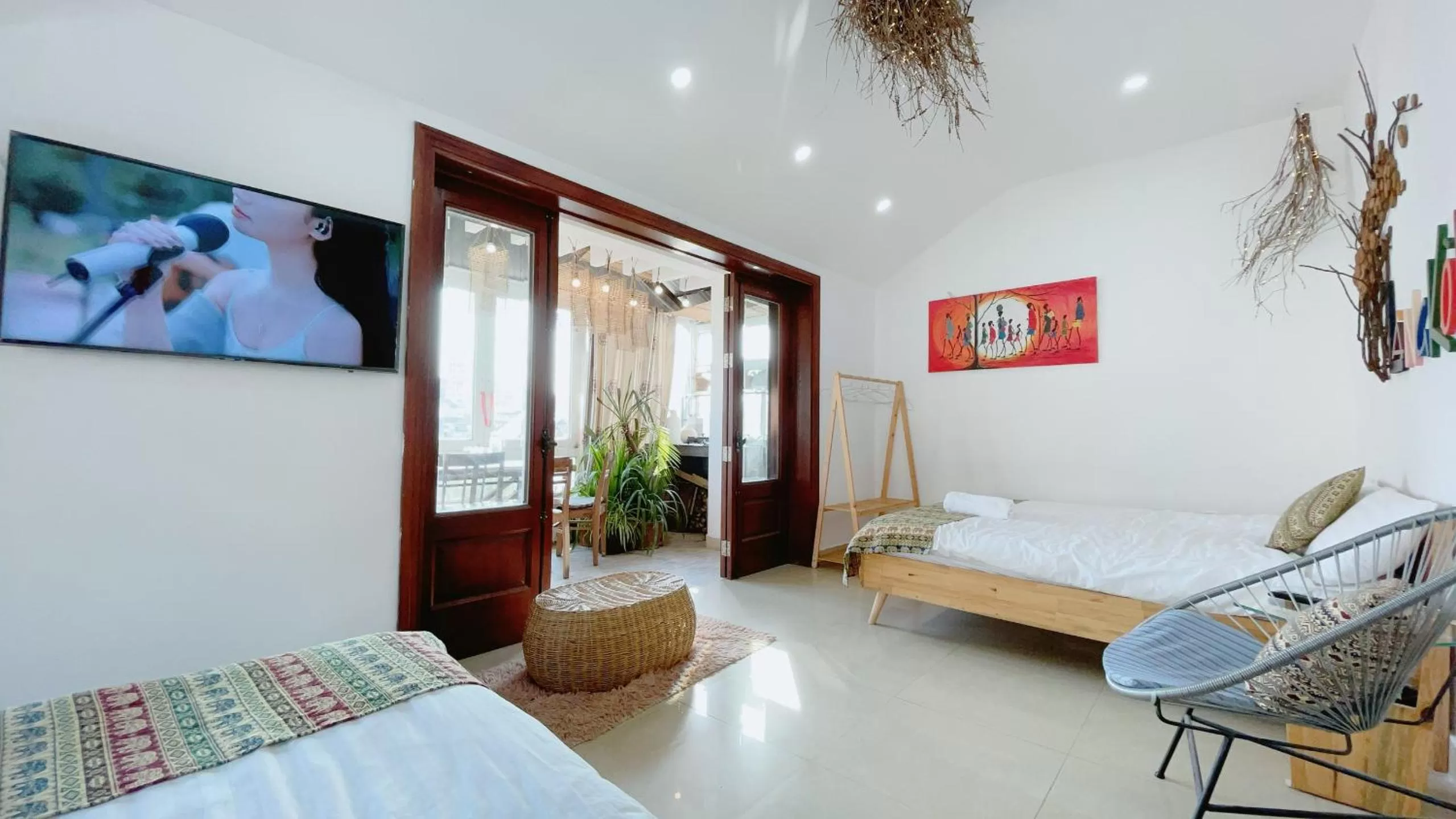 Bed in Hotel Làng Kò Hơ