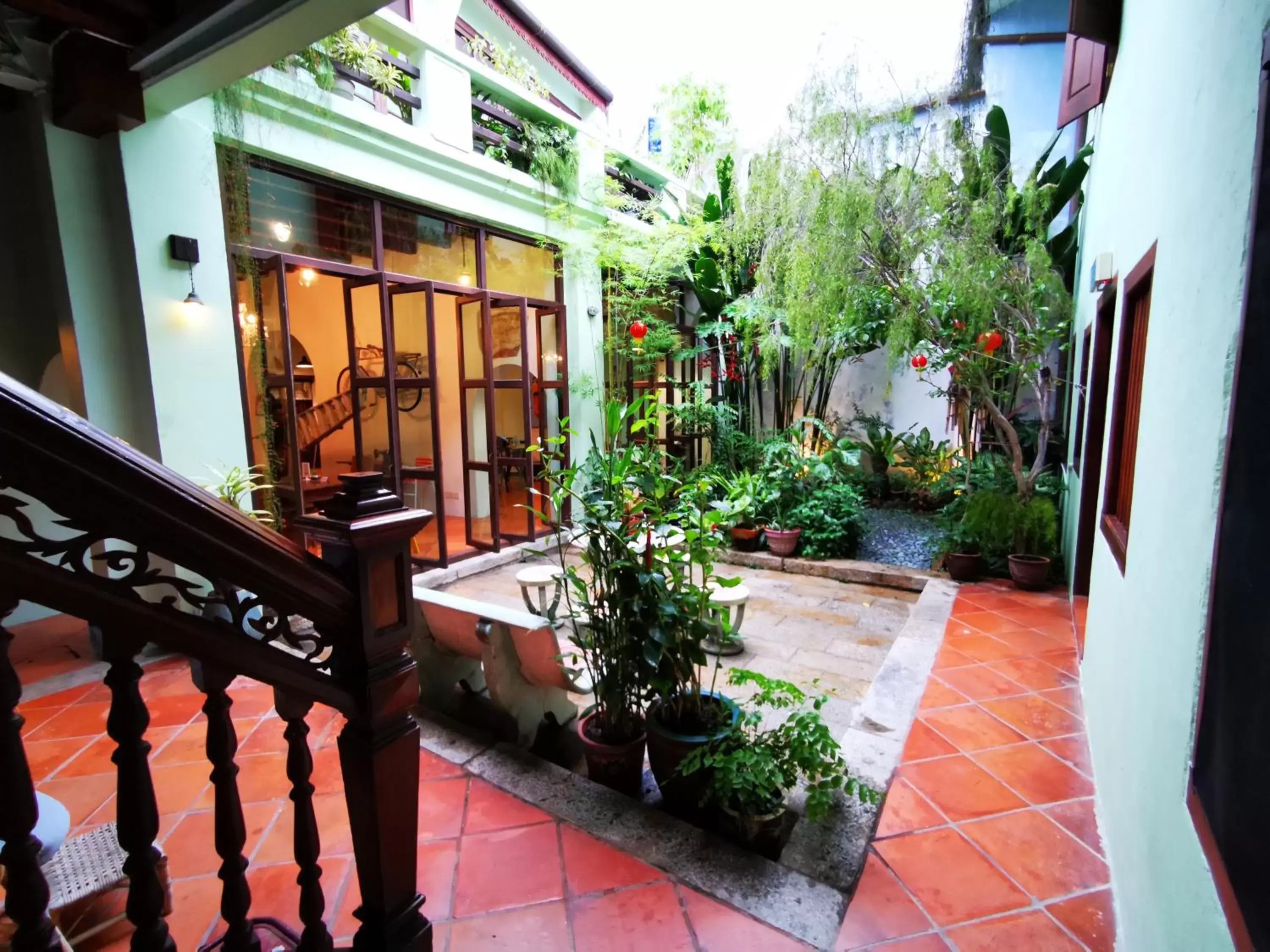 Patio in East Indies Mansion