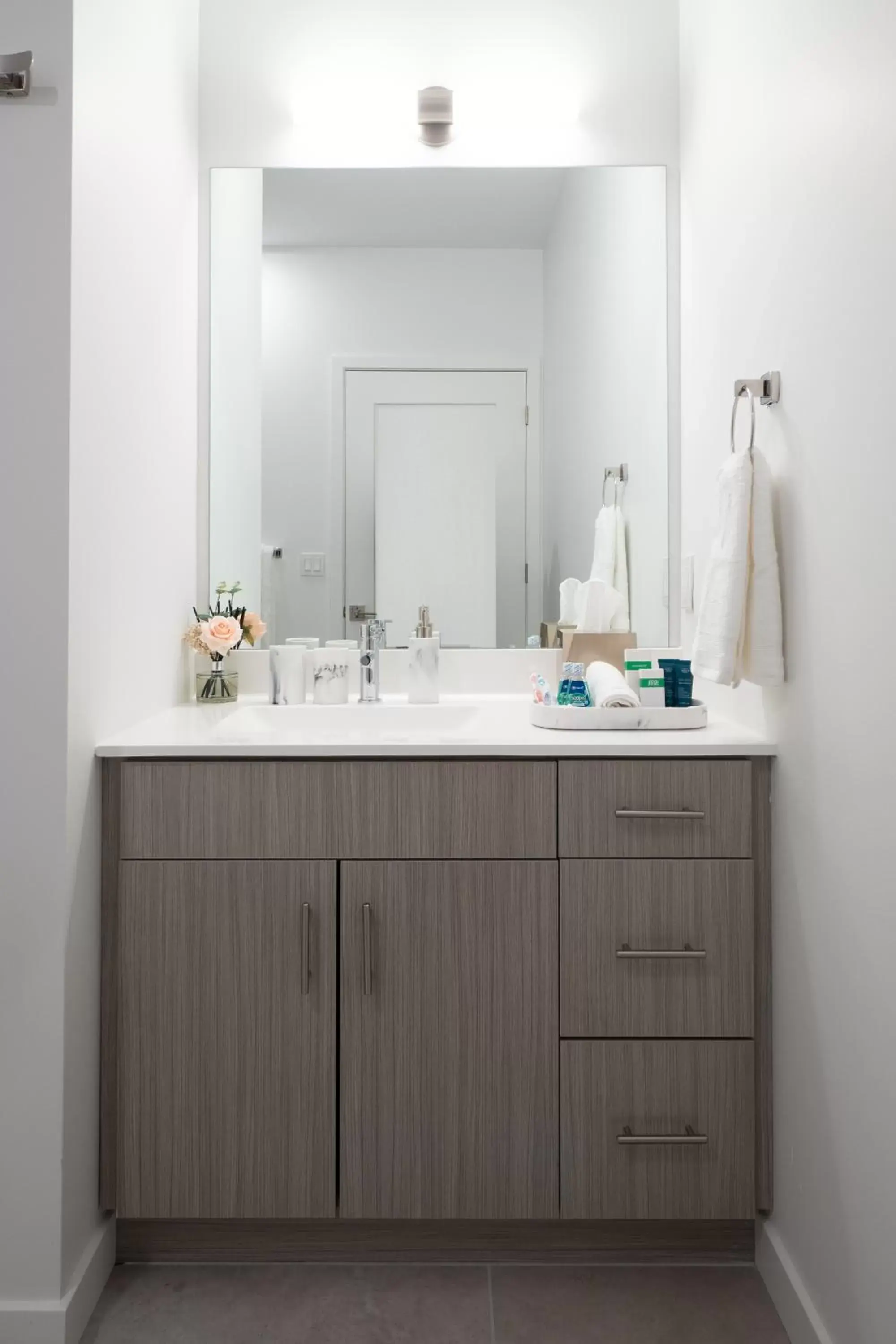 Bathroom in Luxury Furnished Apartments by Hyatus Downtown at Yale