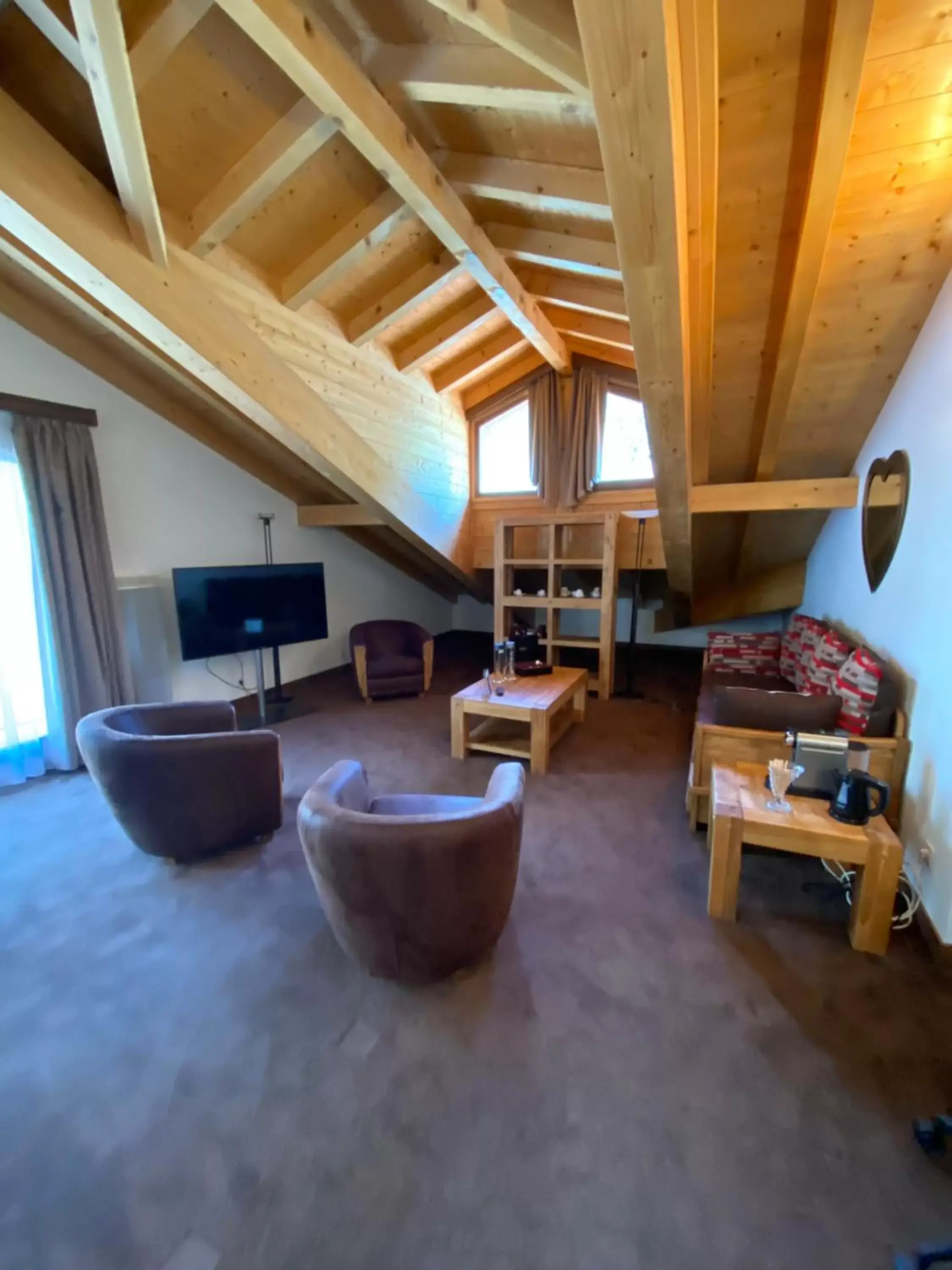 Living room, Seating Area in Auberge de Savoie