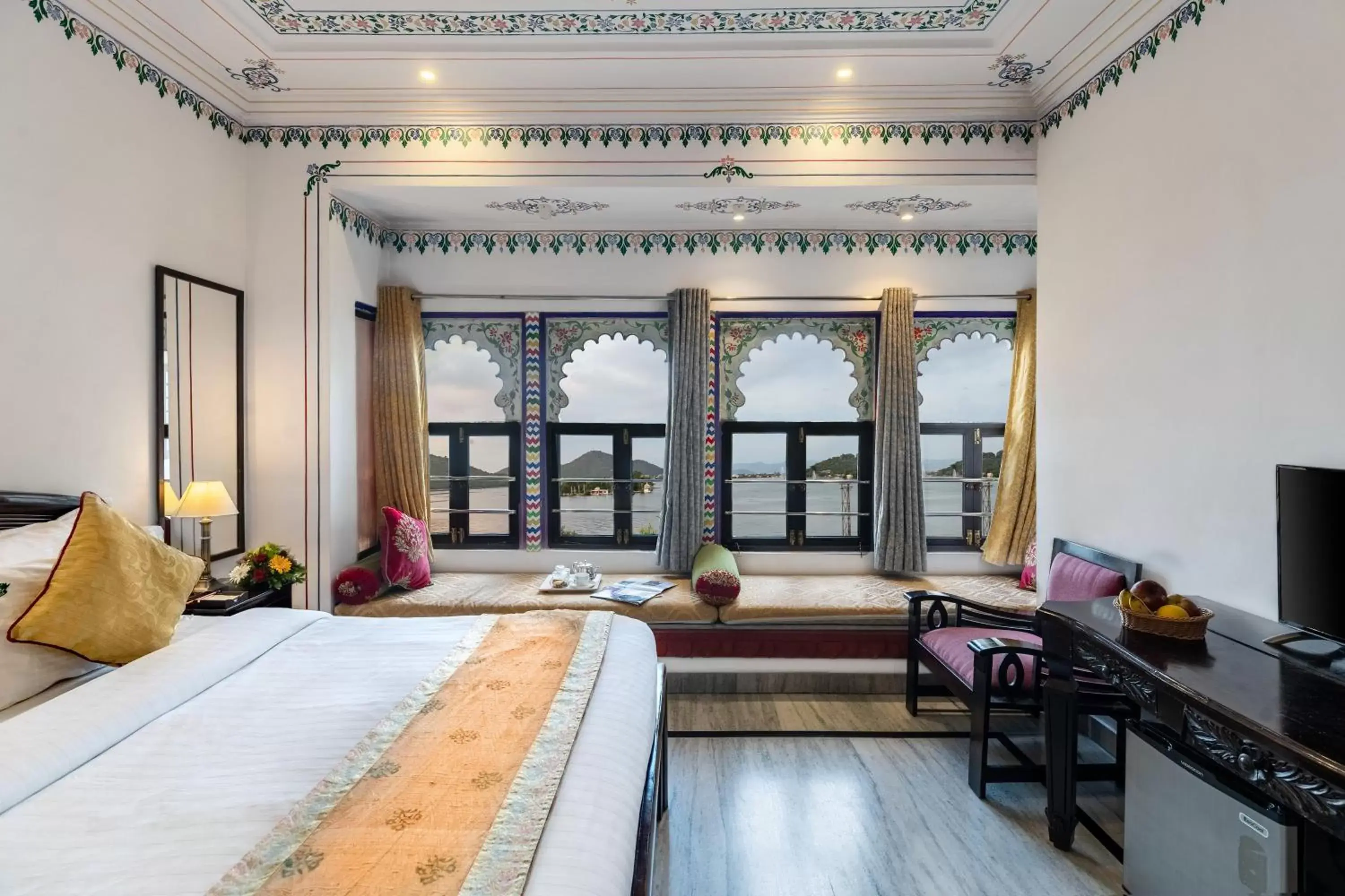 Bedroom in Panna Vilas - A Lake Facing Boutique Hotel