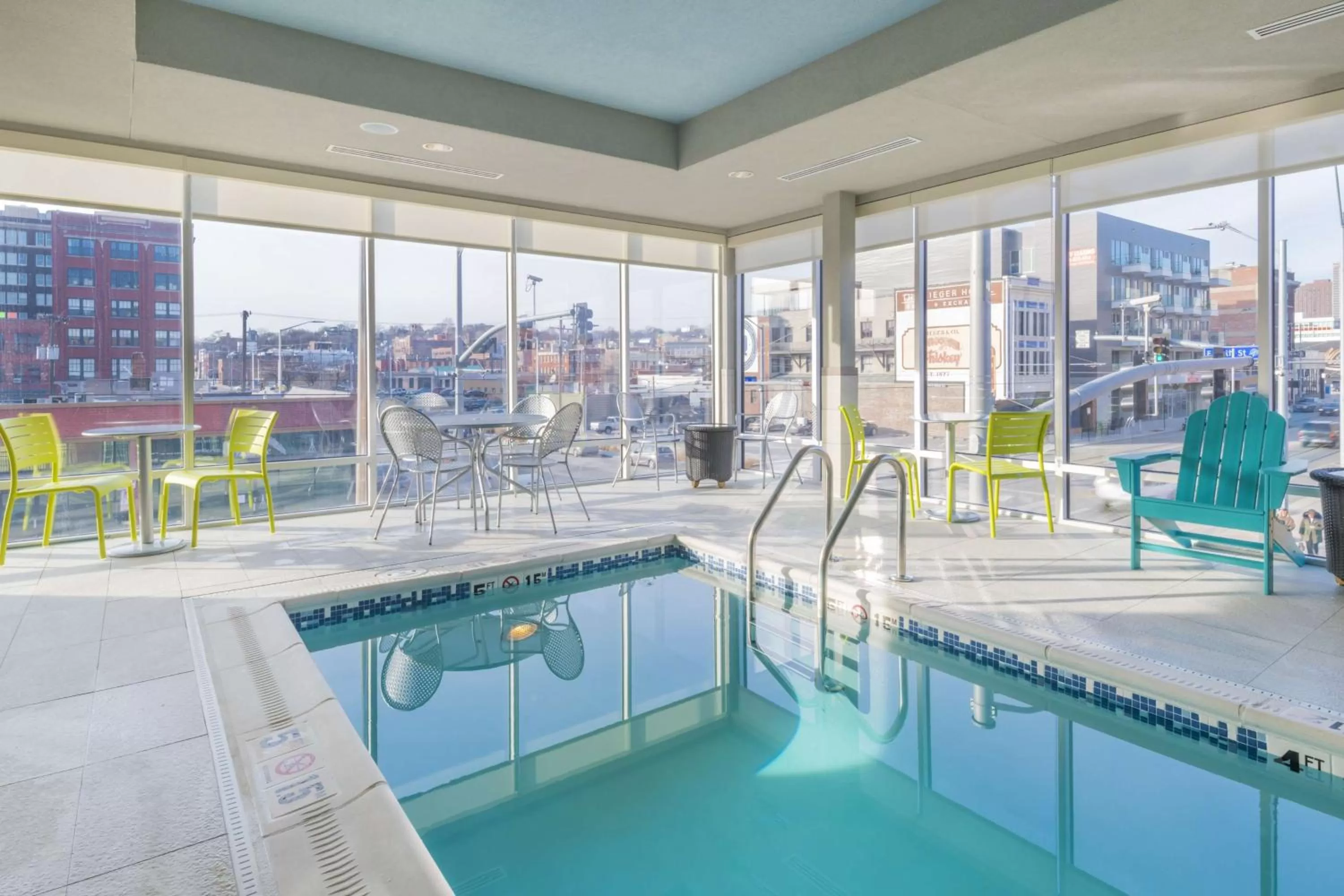 Pool view in Home2 Suites Kansas City Downtown