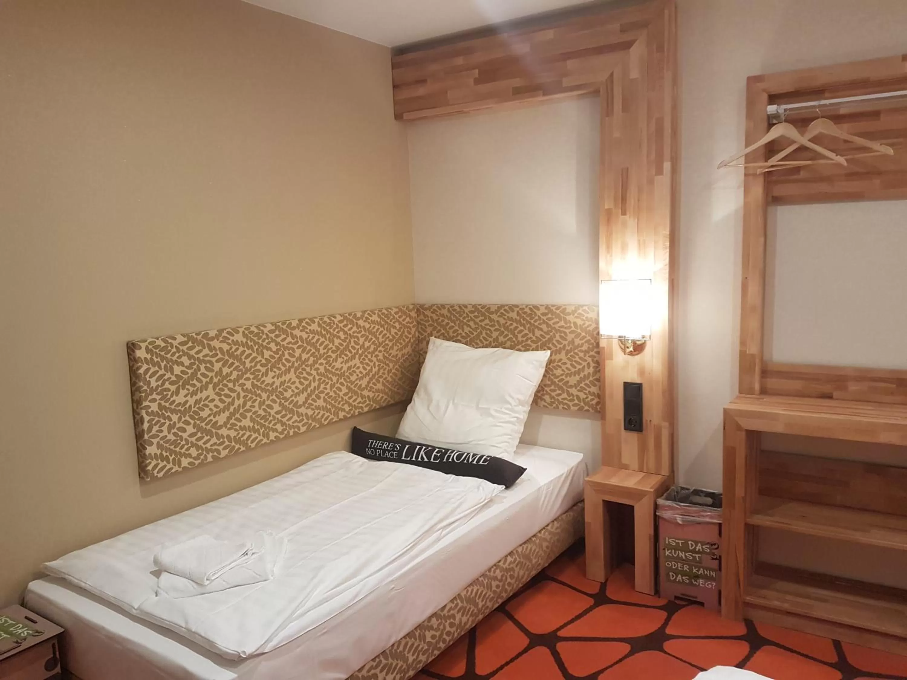 Bed in Elbgalerie Hotel