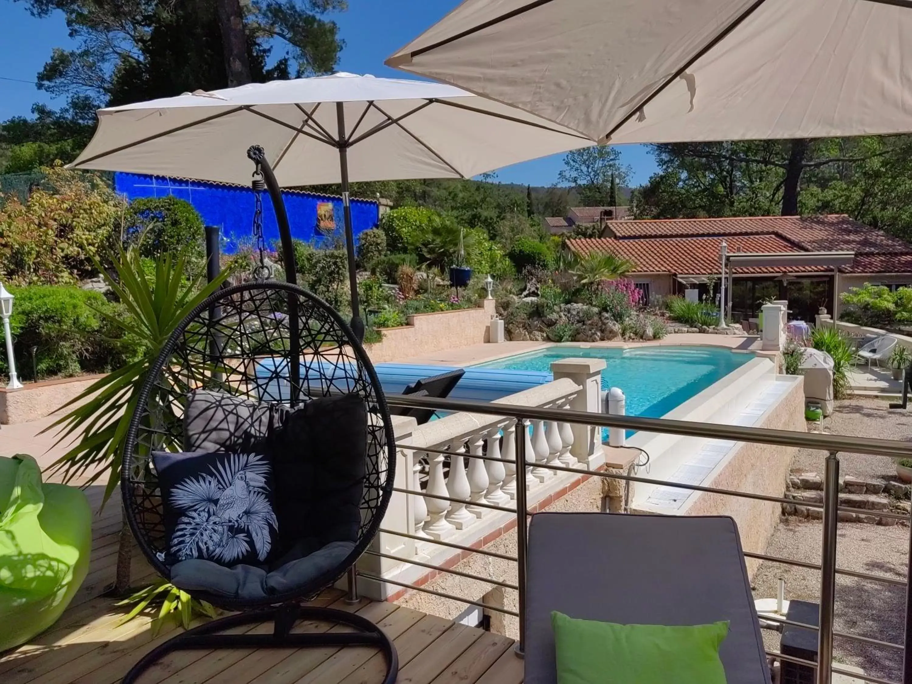 Patio, Pool View in Villa Bayarde