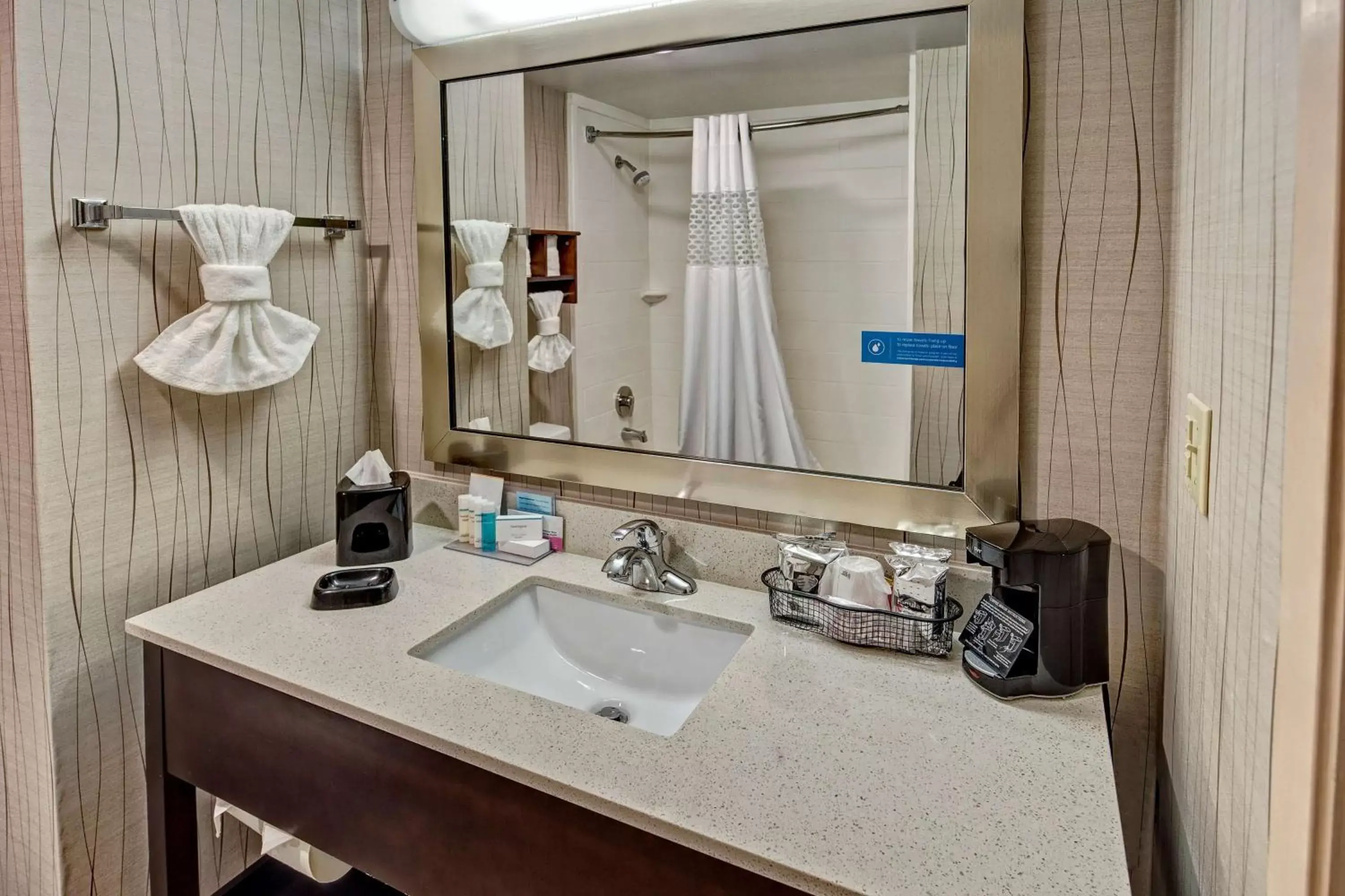 Bathroom in Hampton Inn Houston Baytown