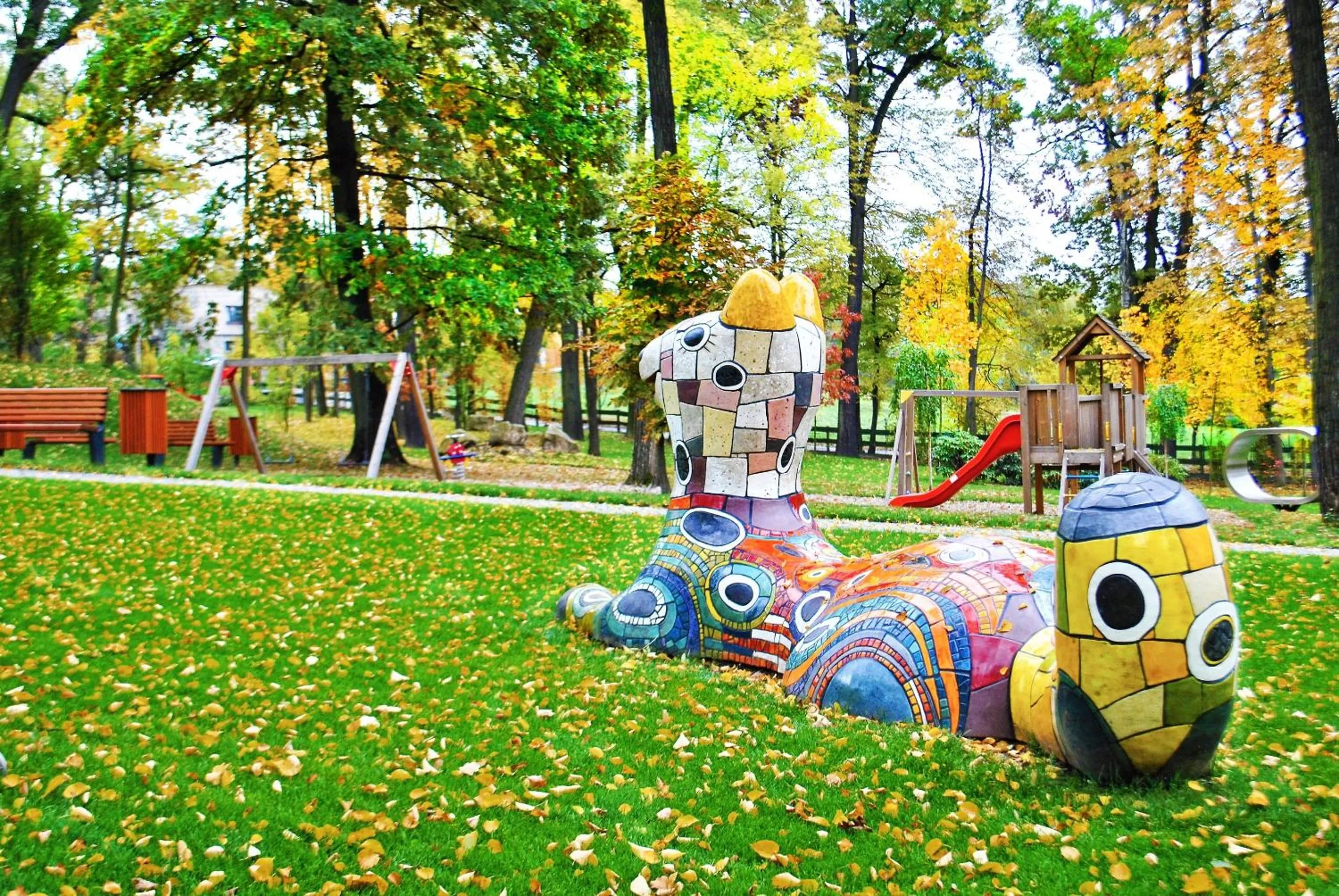 Children play ground in Zámeček Petrovice