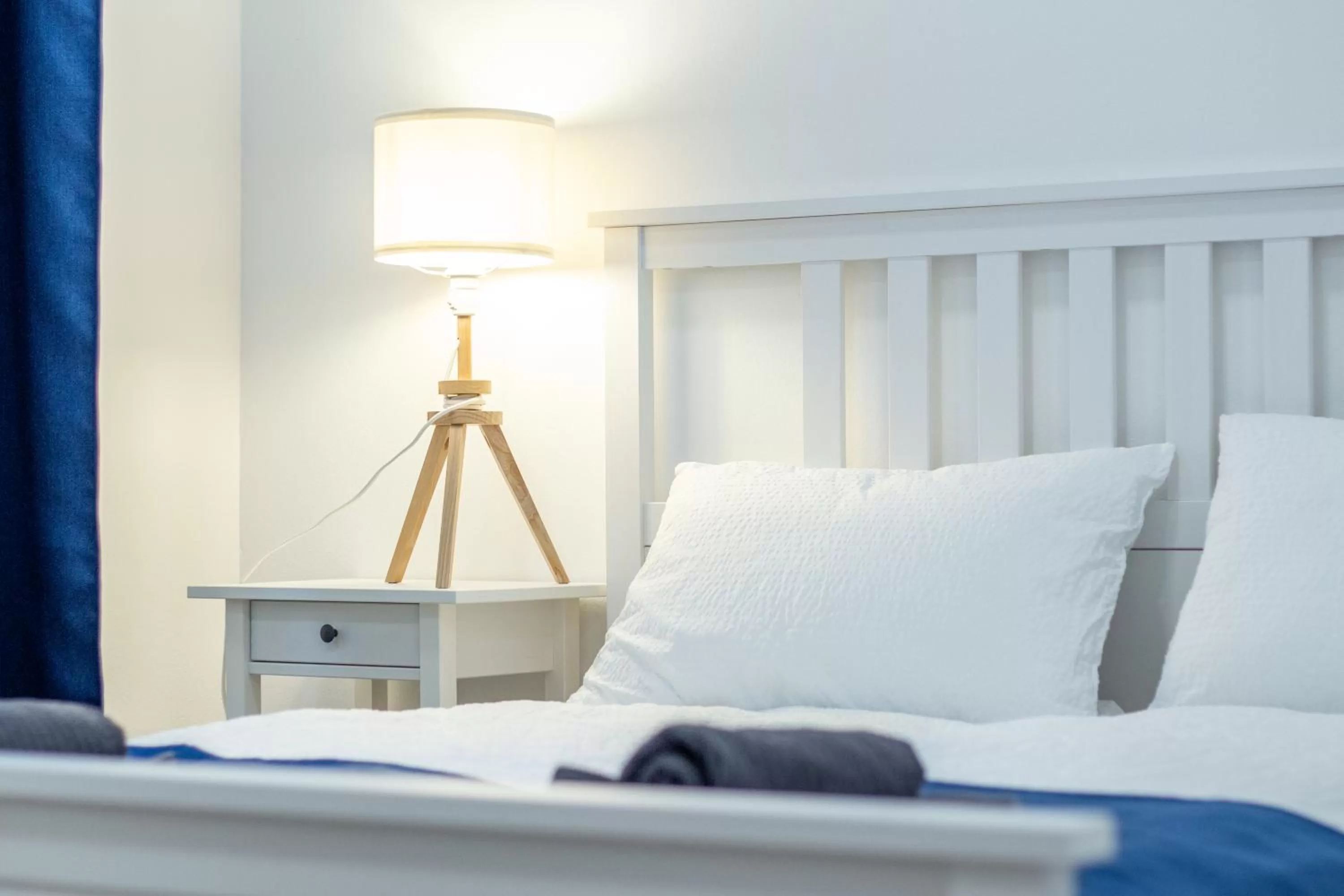 Bed in Zakarias Apartments