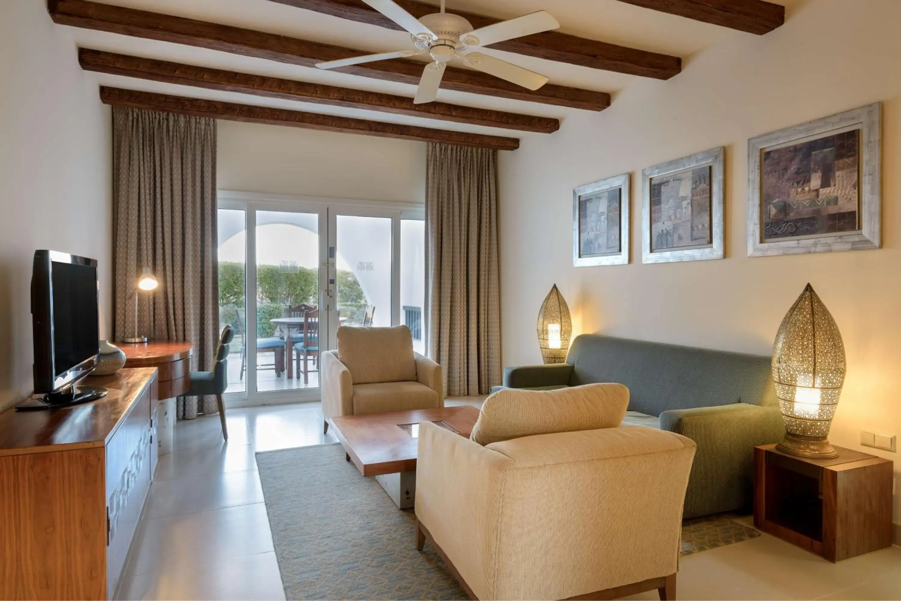 Living room, Seating Area in Hilton Marsa Alam Nubian Resort