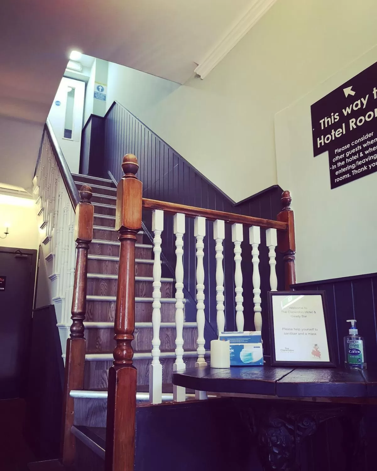 Lobby or reception in The Clarendon Hotel