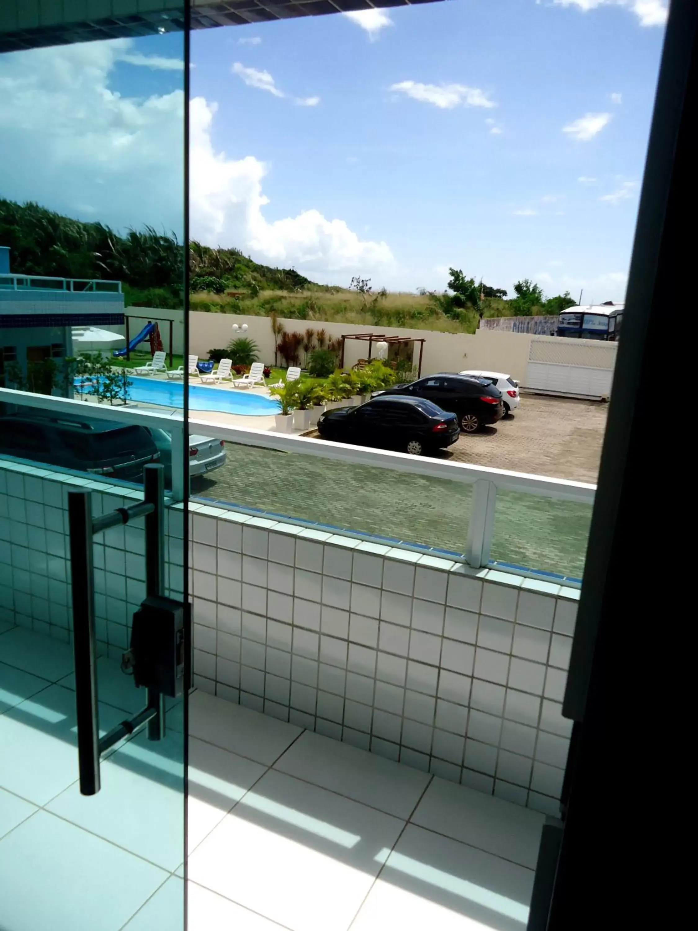 Balcony/Terrace, Pool View in Hotel Adventure São Luís