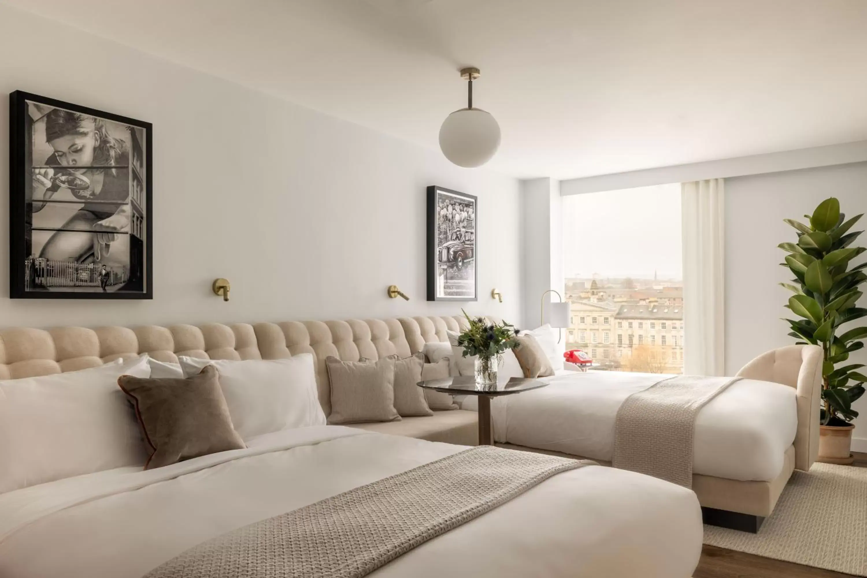 Deluxe Double Room with Two Double Beds in Virgin Hotels Glasgow Deluxe Double Room with Two Double Beds in Virgin Hotels Glasgow