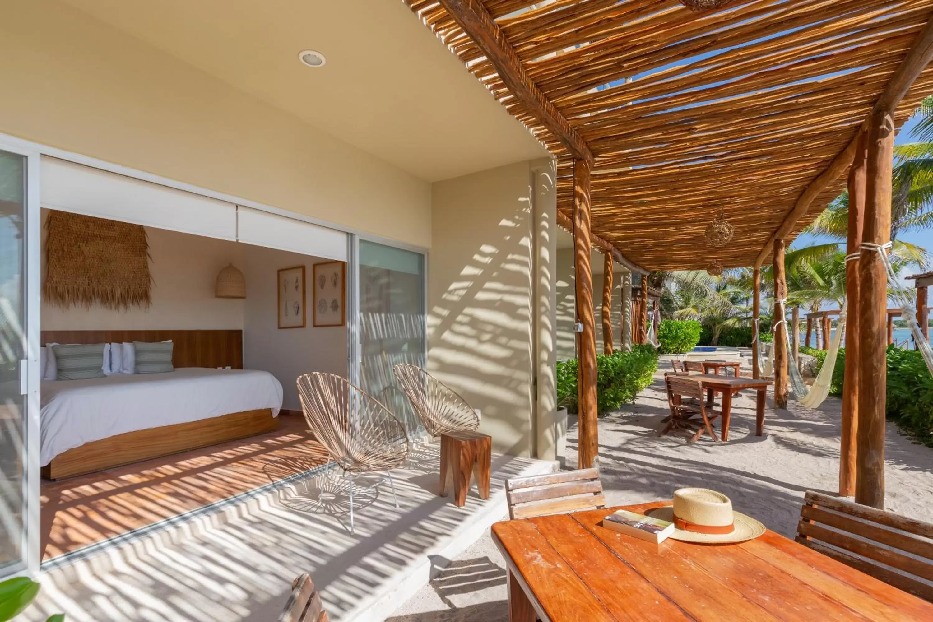 Patio, Bed in Mereva Tulum Patio, Bed in Mereva Tulum