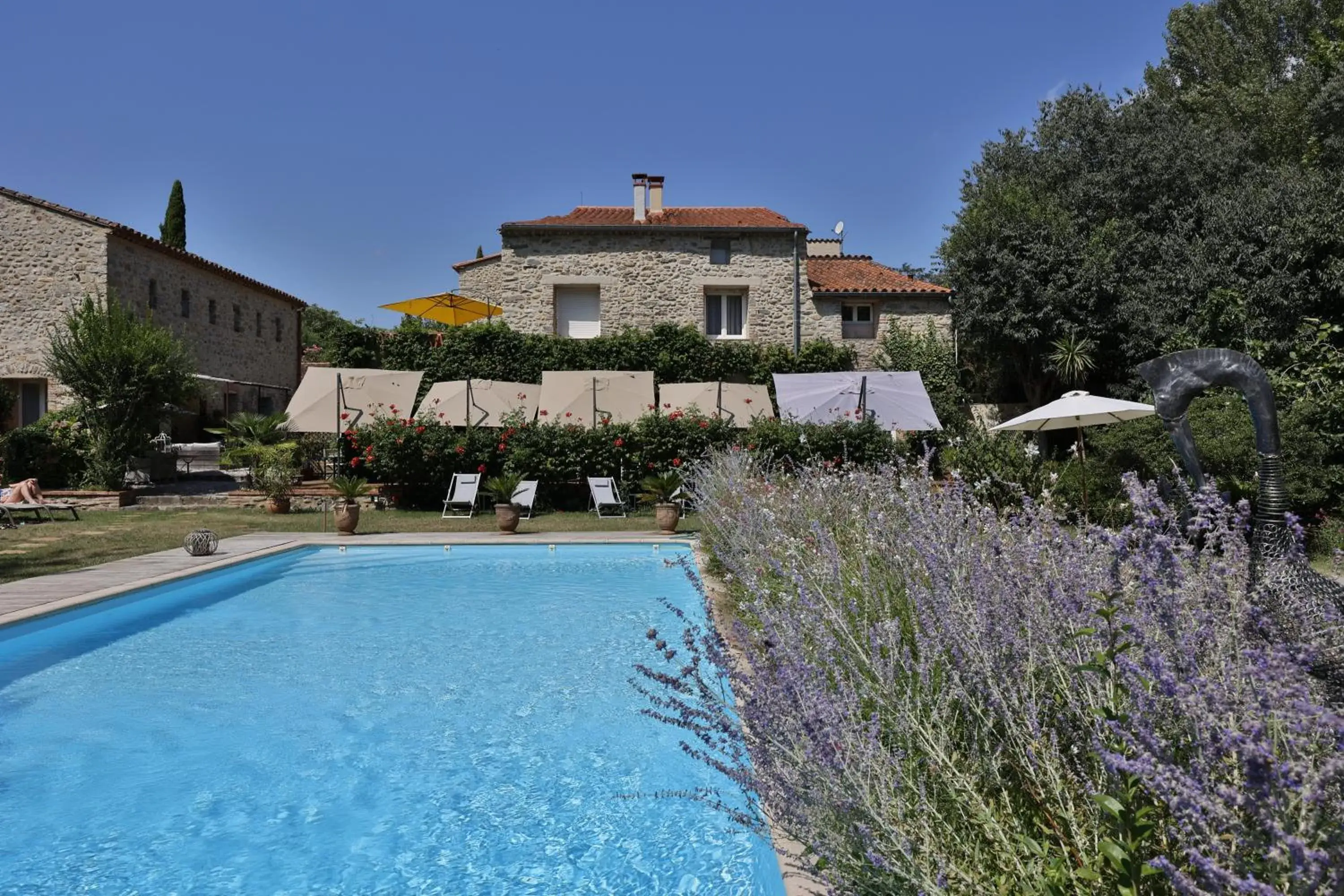 Swimming pool, Property Building in Hotel Le Mas Trilles
