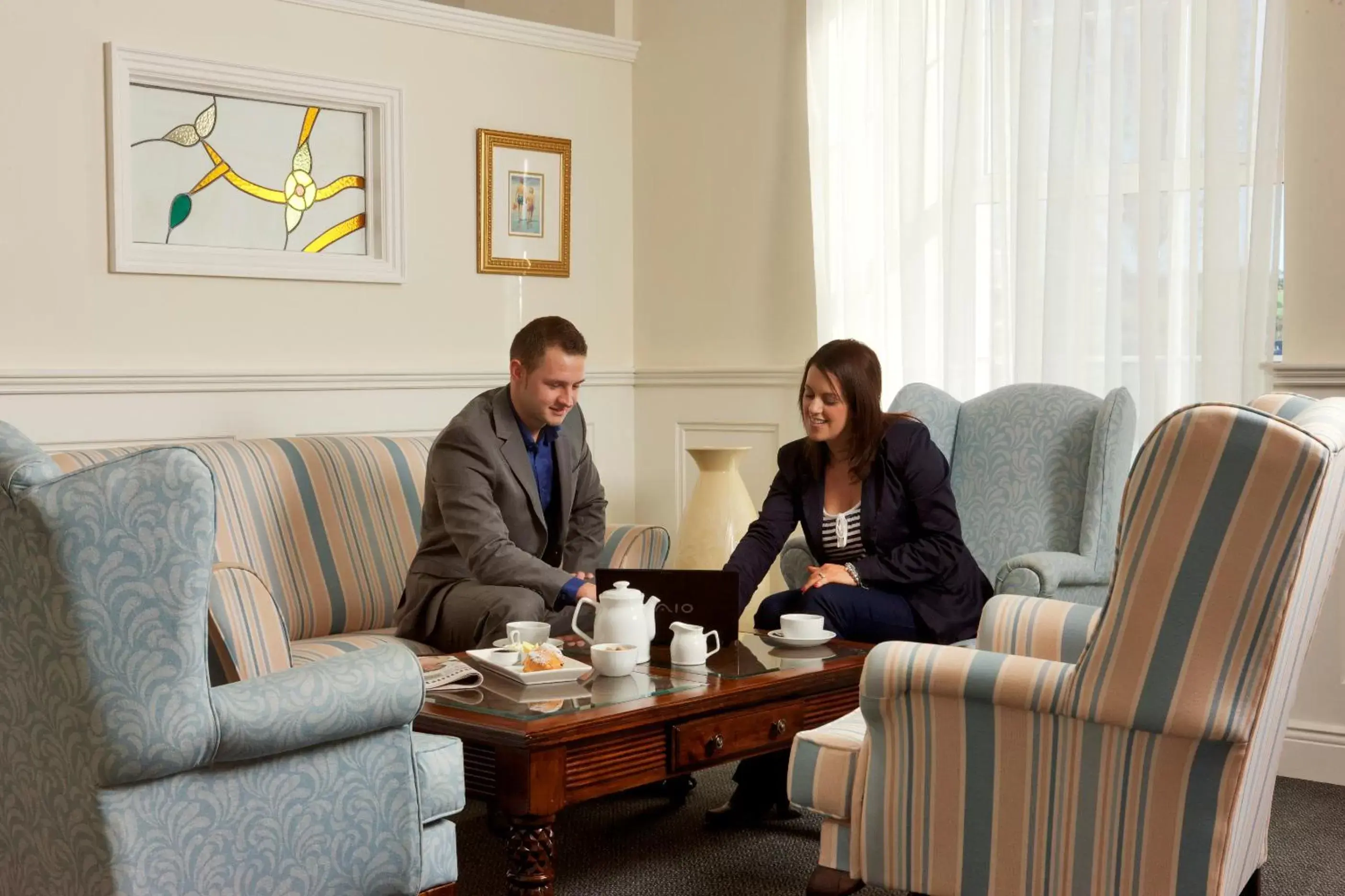 Lobby or reception in Walter Raleigh Hotel