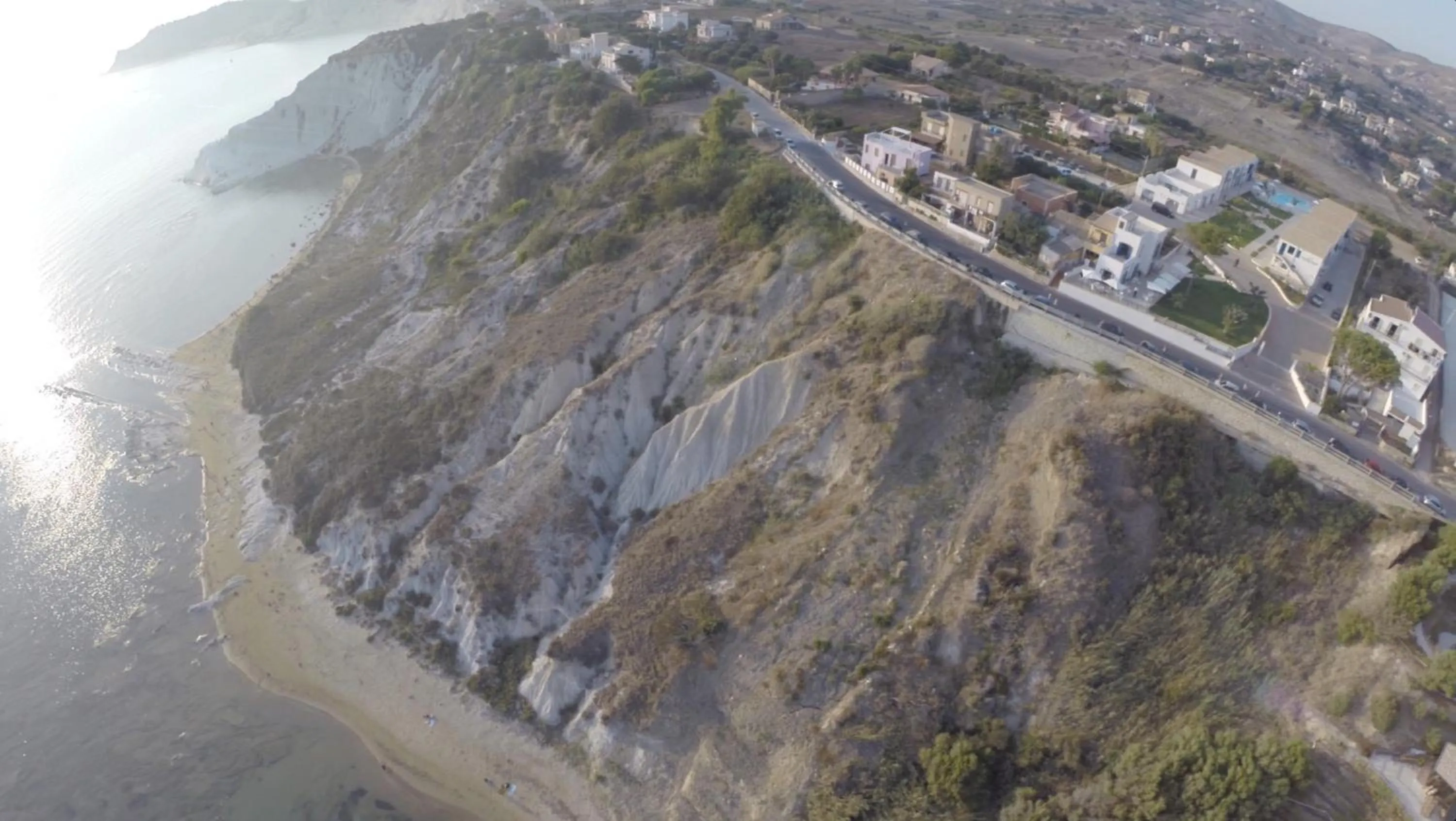 Bird's eye view in Scala Dei Turchi Resort