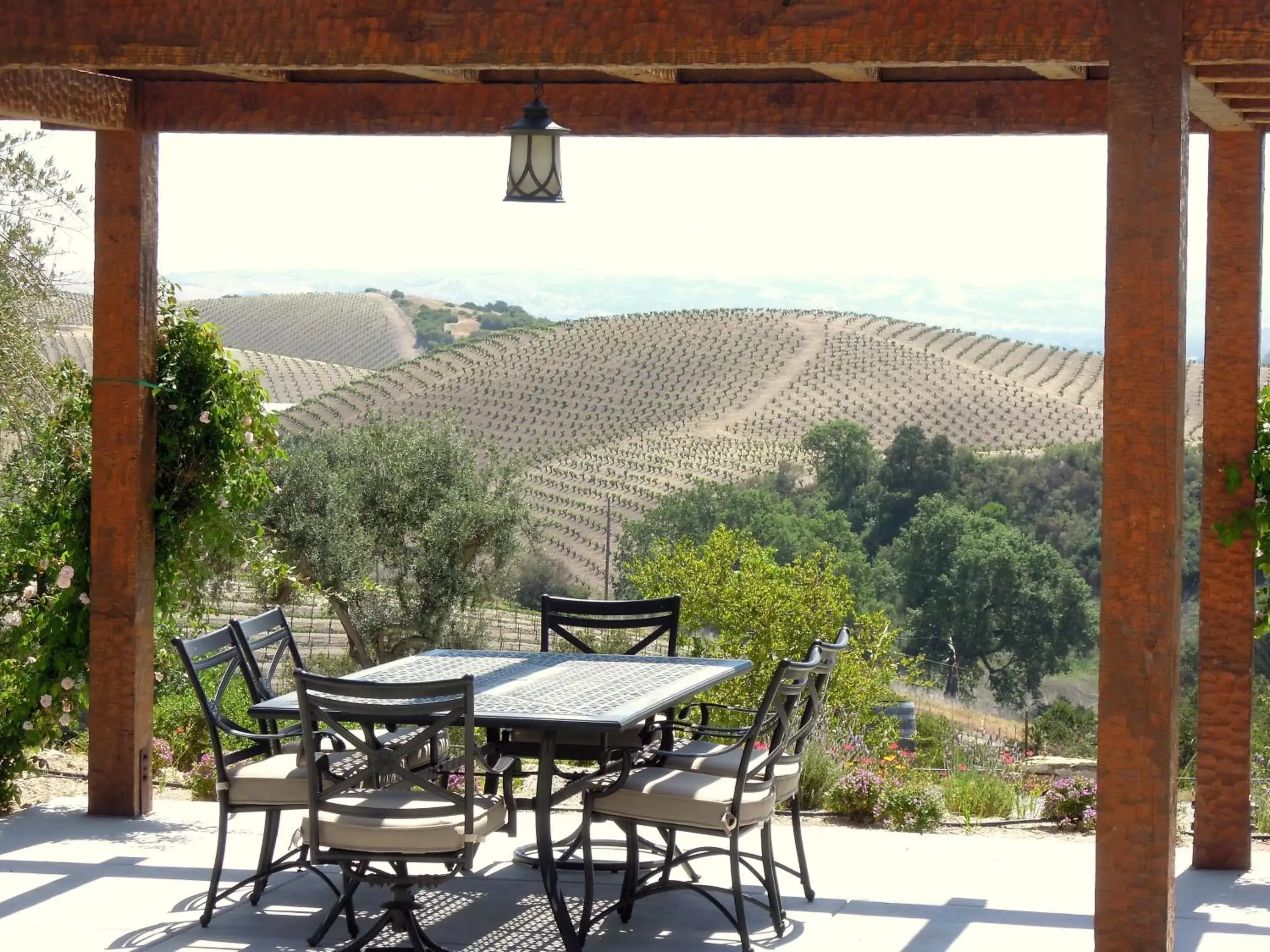 Patio, Mountain View in Croad Vineyards - The Inn