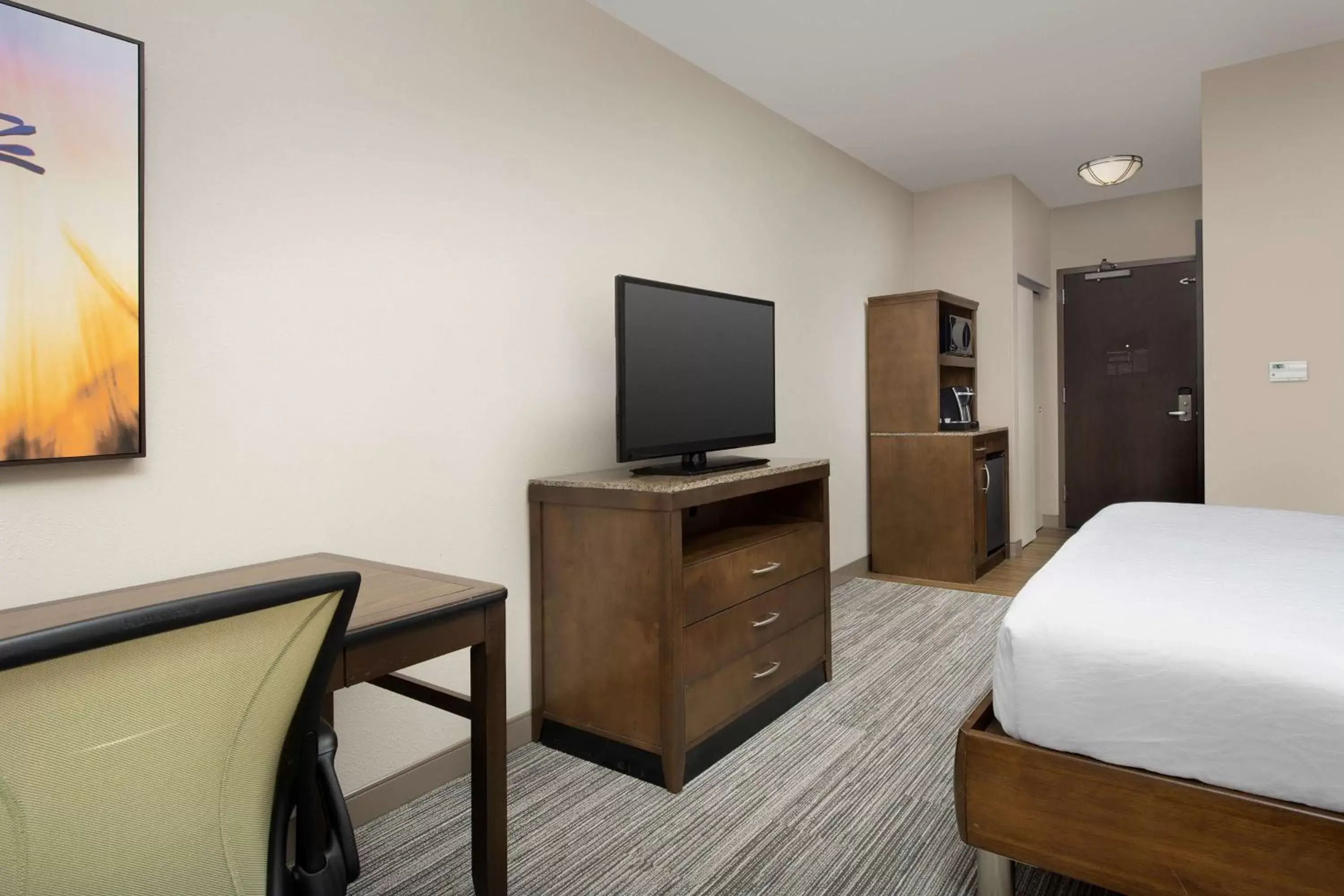 Bedroom, TV/Entertainment Center in Hilton Garden Inn Charlotte Airport