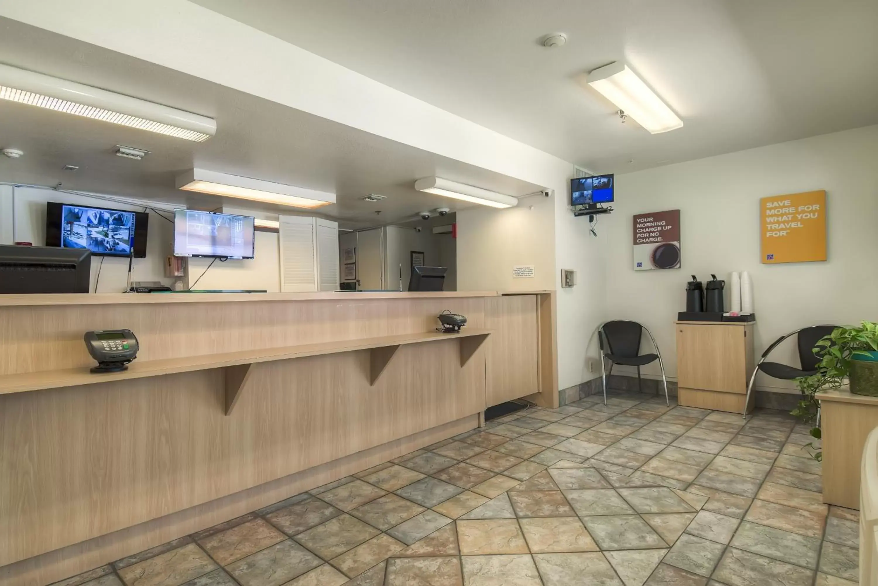 Lobby or reception, Lobby/Reception in Motel 6-Palm Springs, CA - Downtown