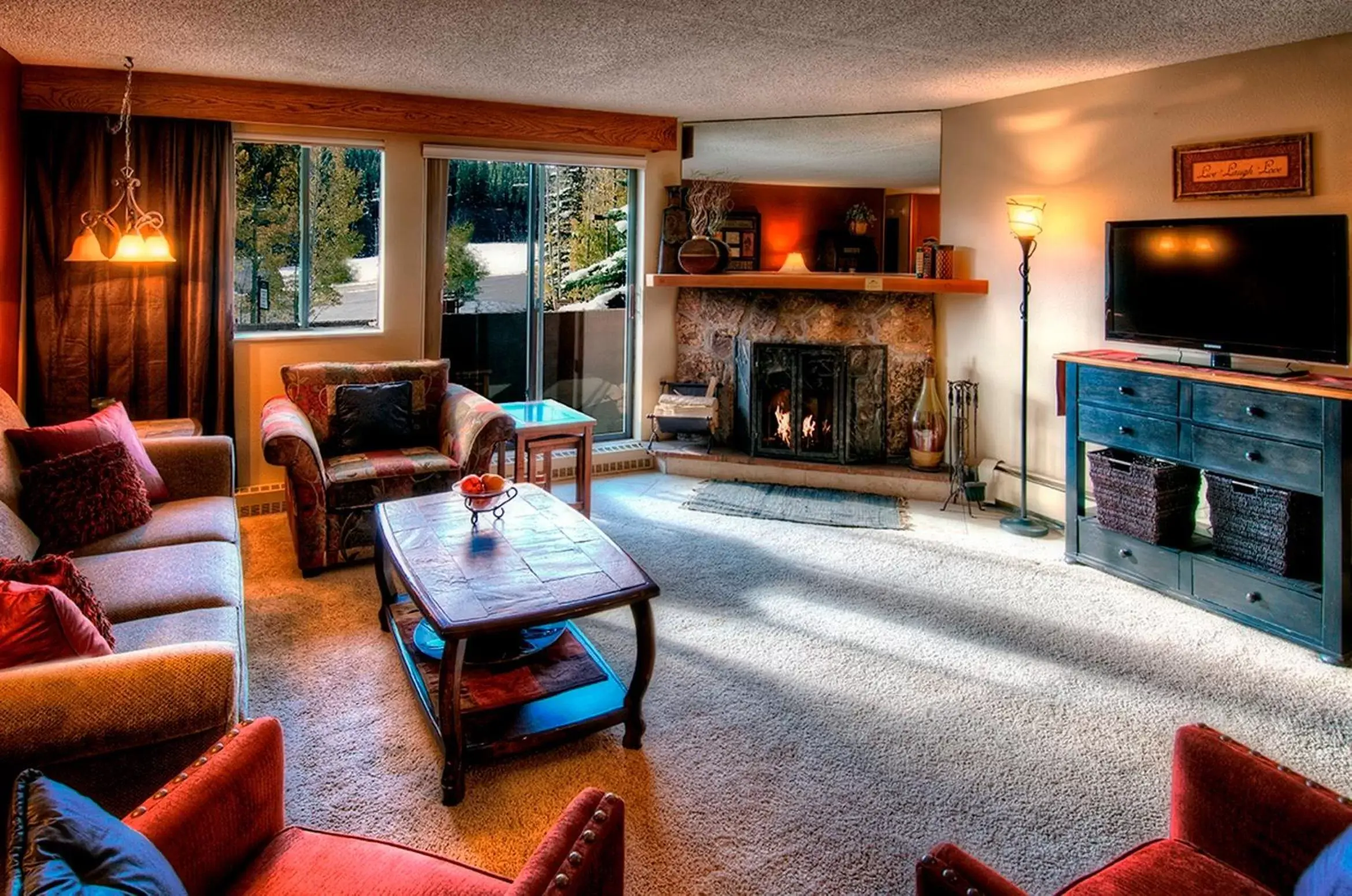 Living room, Seating Area in Beaver Run Resort