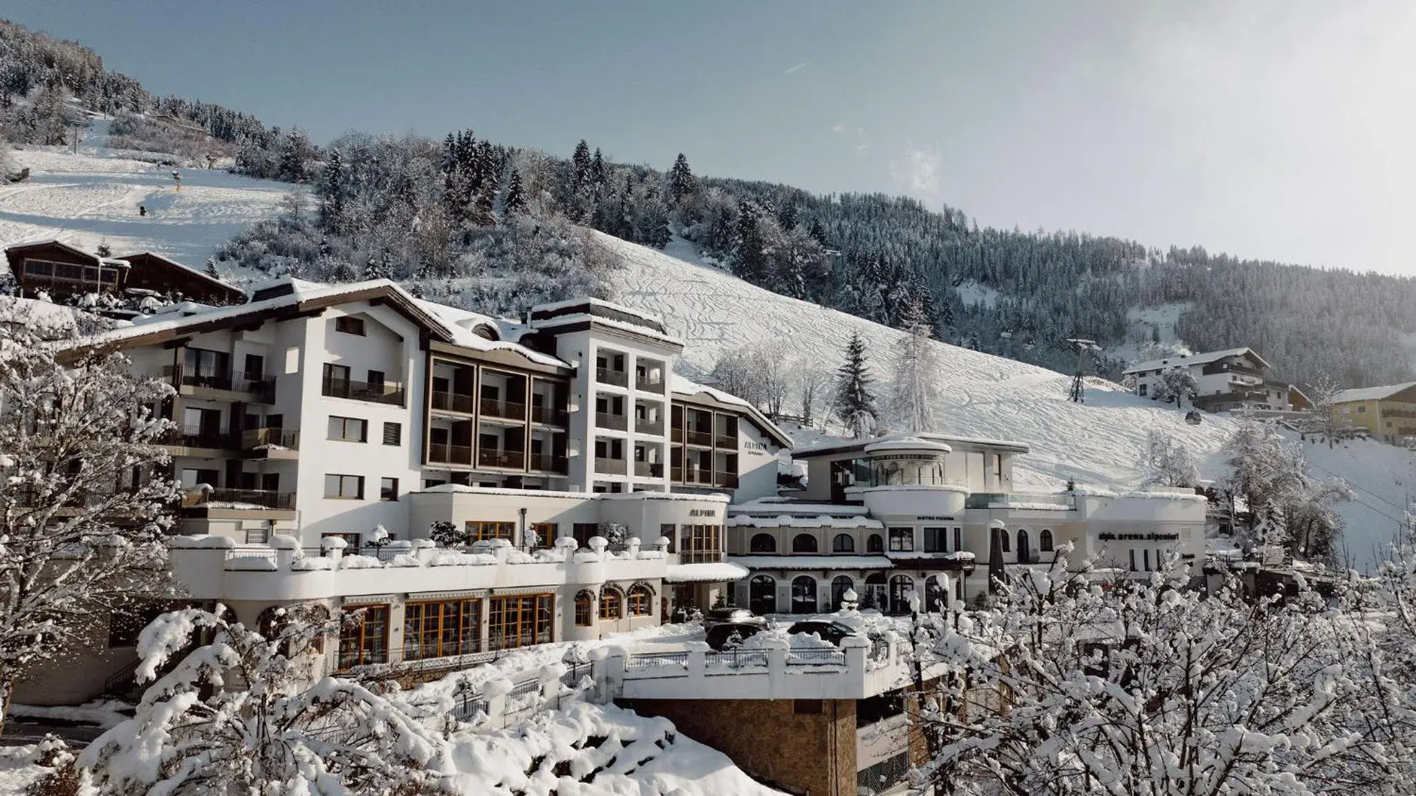 Property building, Winter in Alpina Family, Spa & Sporthotel