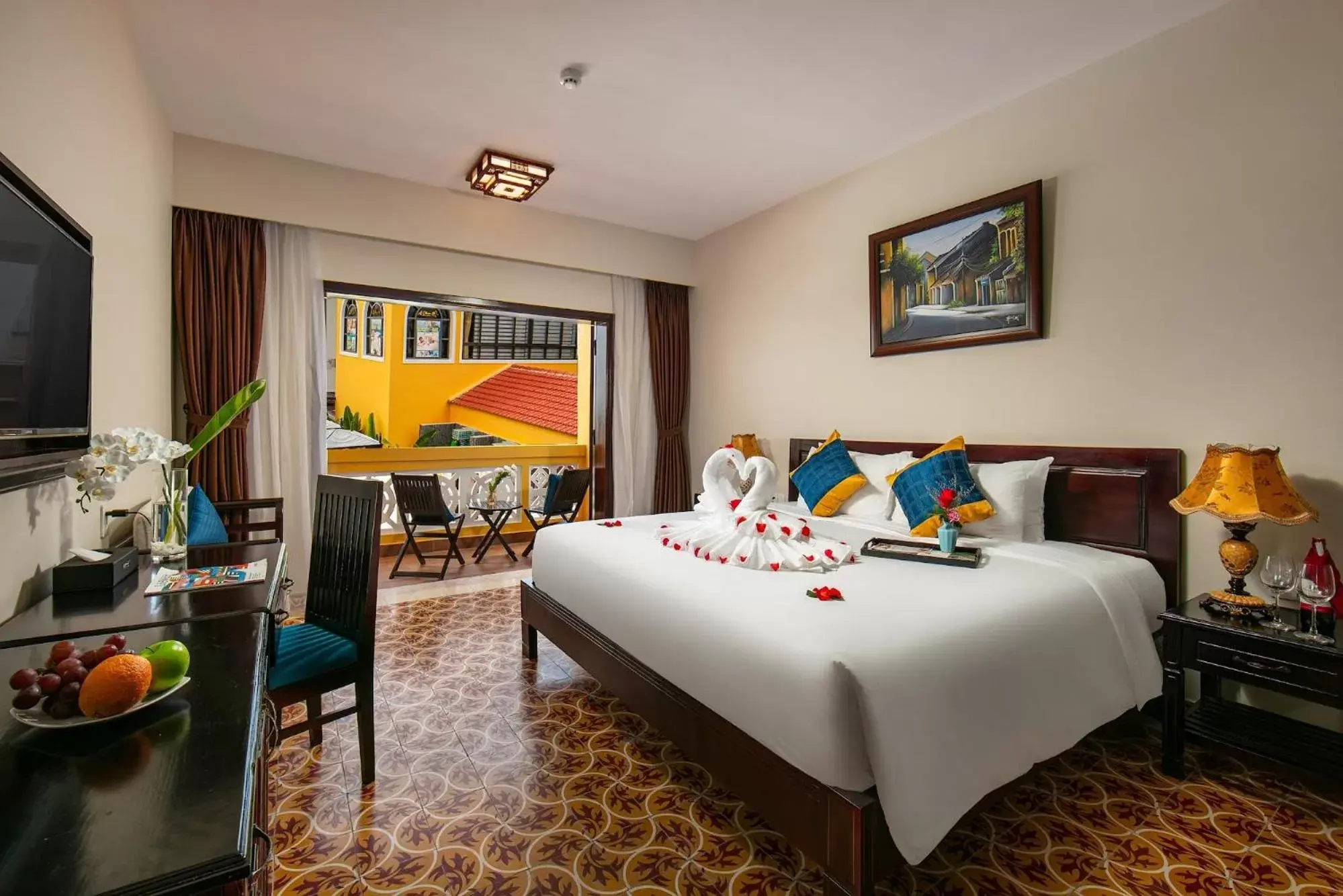 Bed in La Charm Hoi An Hotel & Spa Bed in La Charm Hoi An Hotel & Spa