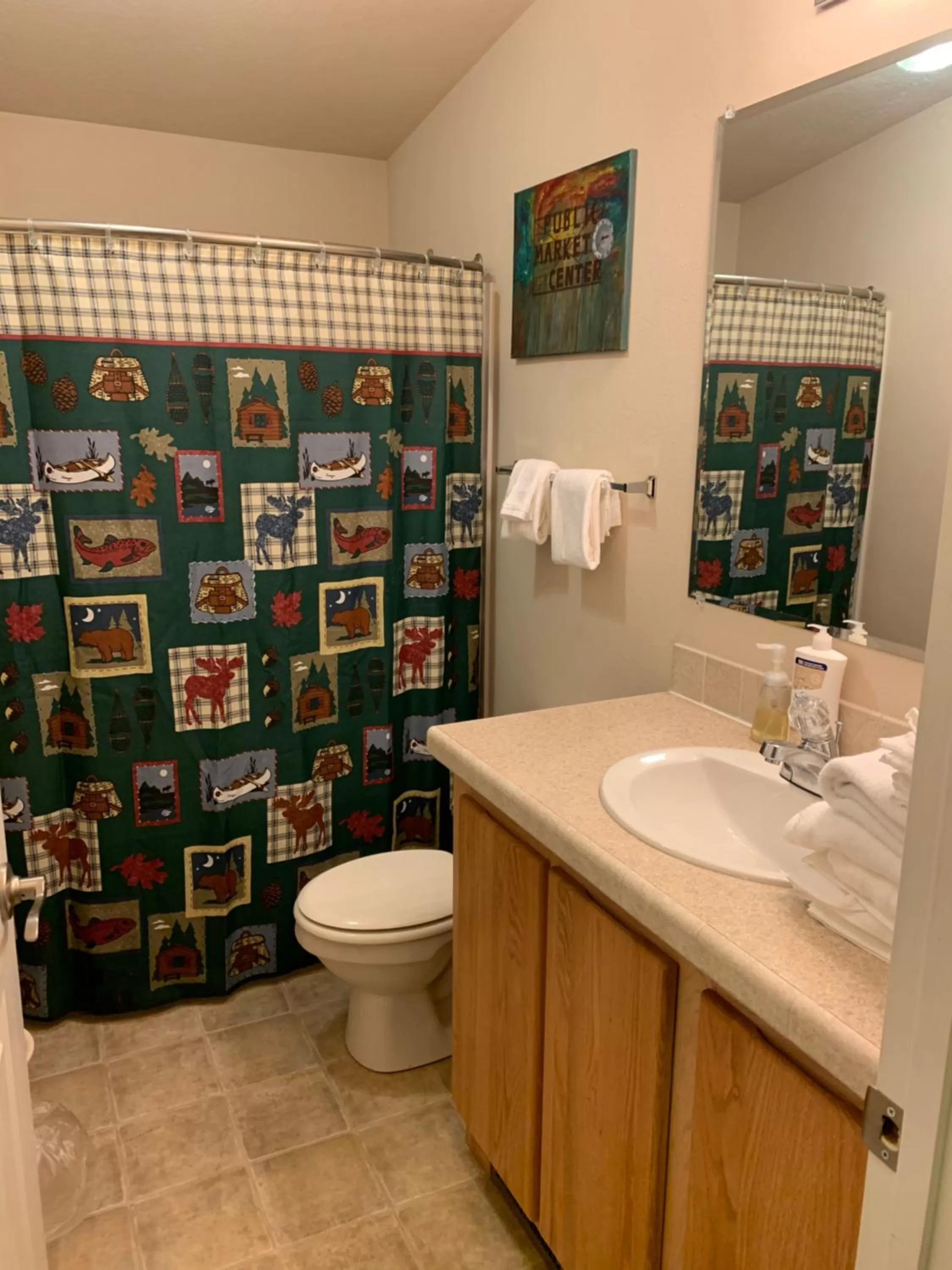 Bathroom in Glacier Haven Inn