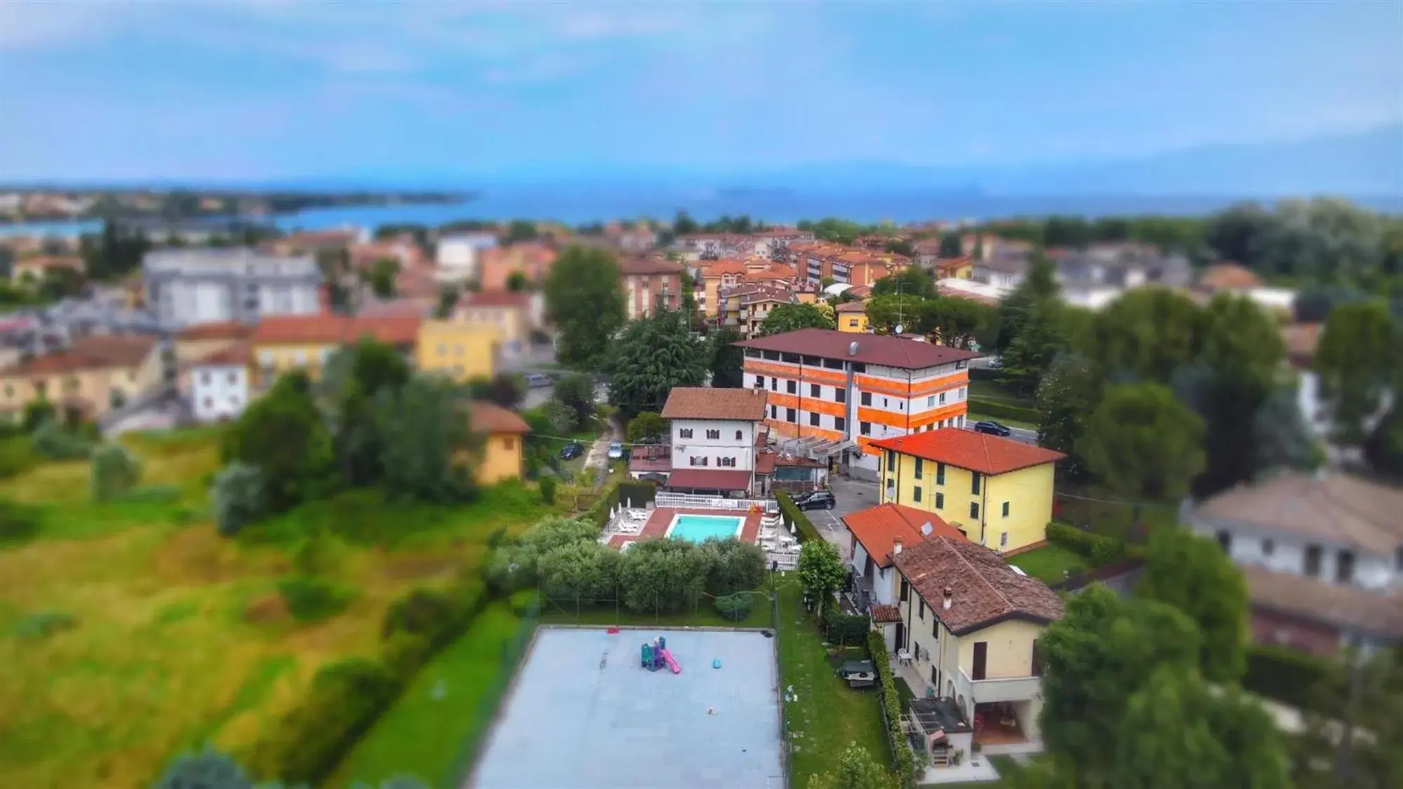 Swimming pool, Bird's-eye View in Hotel Bel Sito