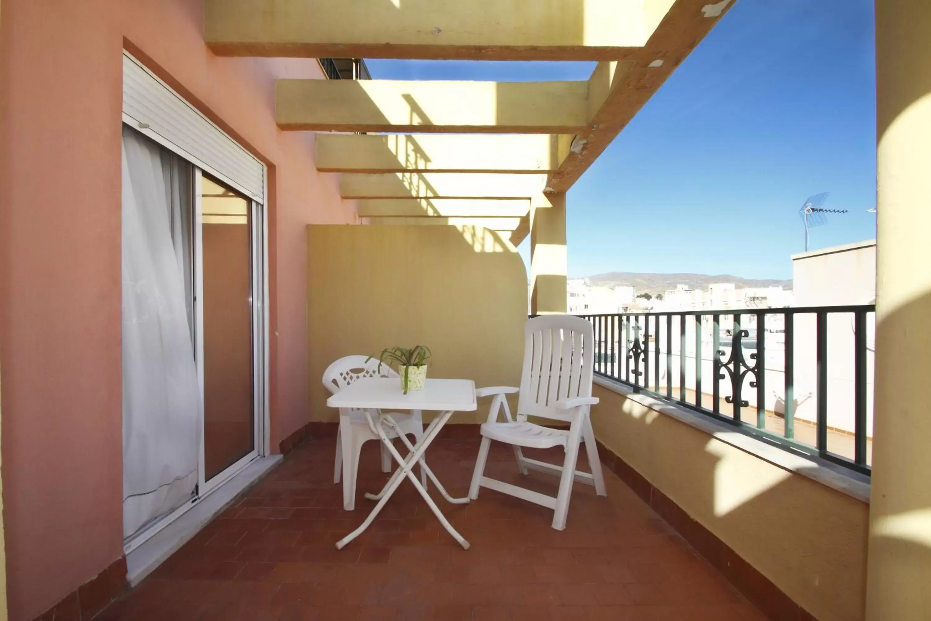 View (from property/room), Balcony/Terrace in Hotel Sevilla