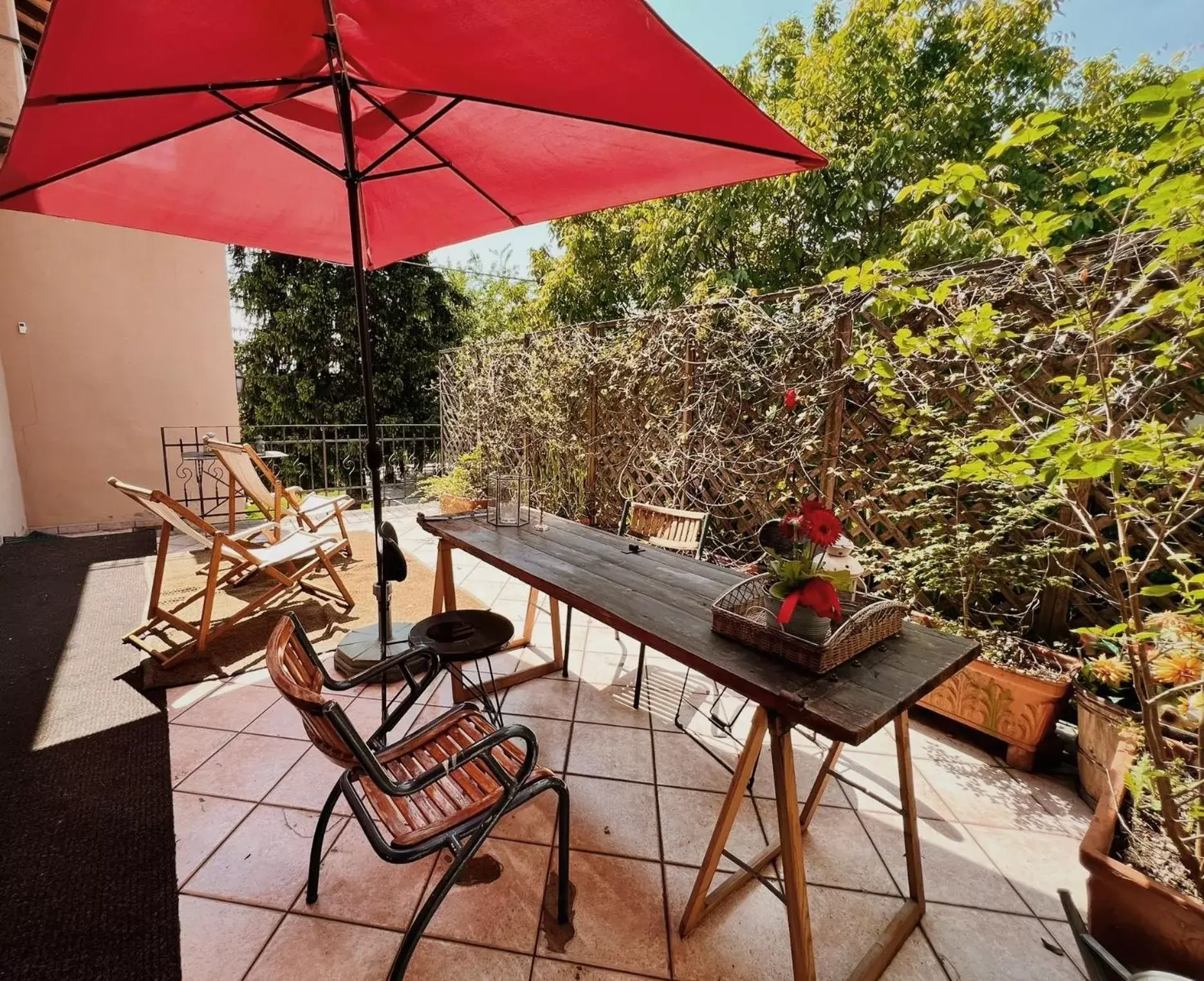 Balcony/Terrace in B&B La Bugia di Villa Tanzi