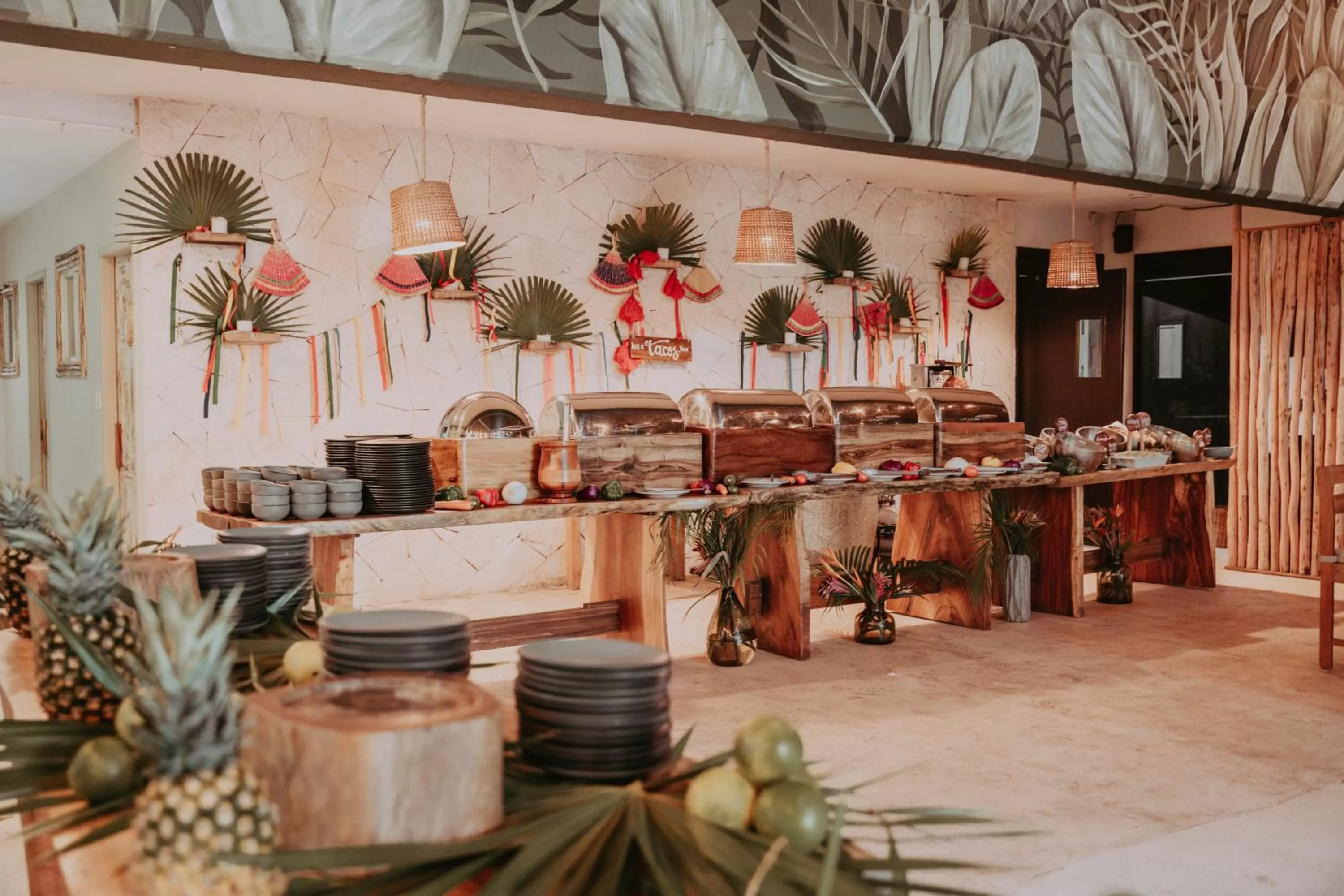 Breakfast in Petit Lafitte Beach Front Hotel & Bungalows