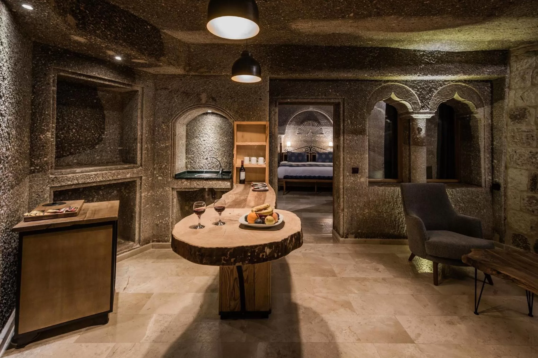 Living room in Lunar Cappadocia Hotel