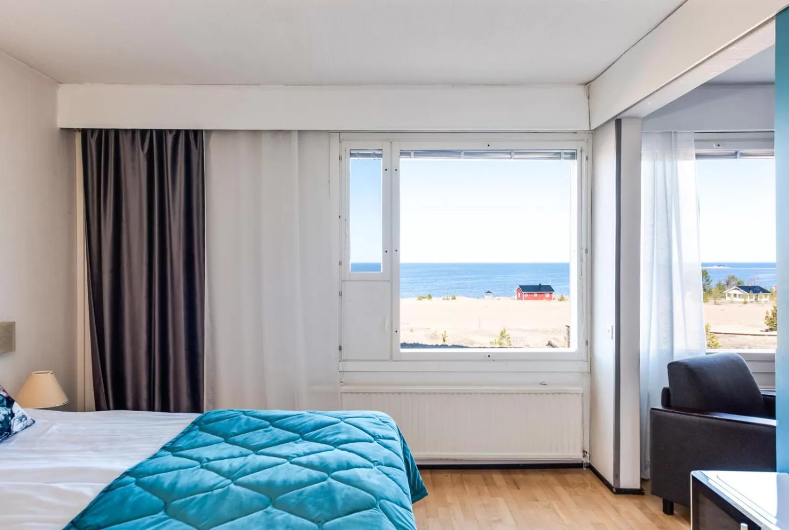 Bed in Hotel Rantakalla