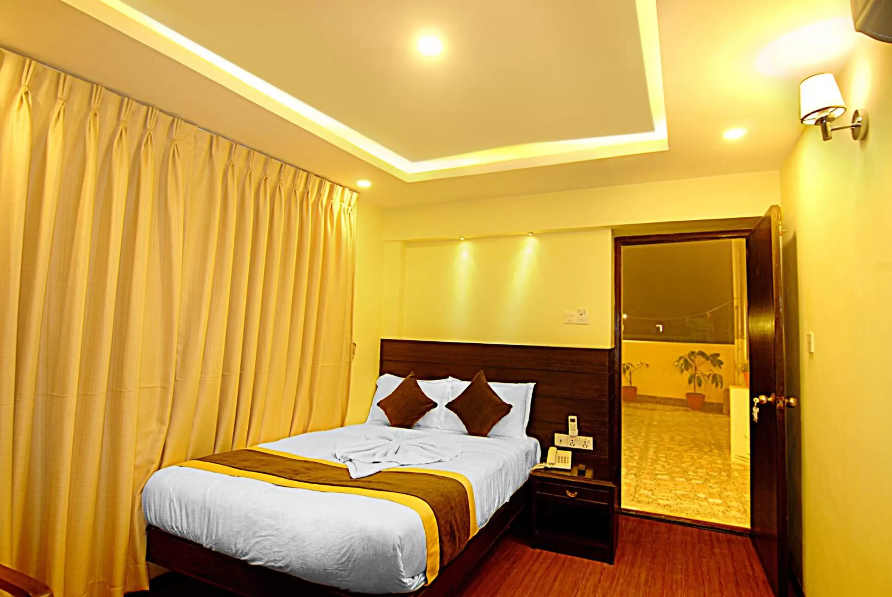 Bed in Kathmandu Grand Hotel