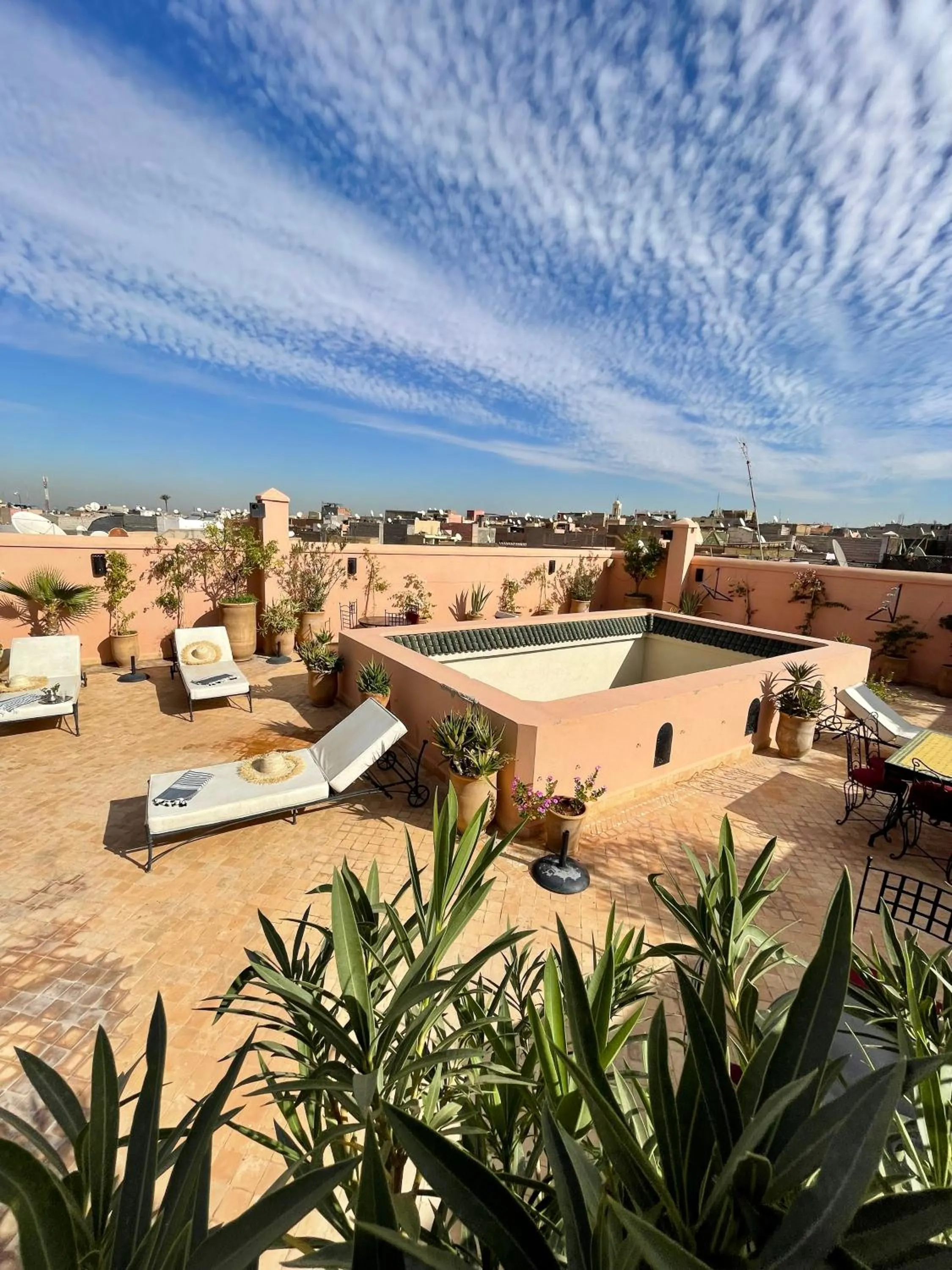 Balcony/Terrace in Riad Dar Foundouk and Spa