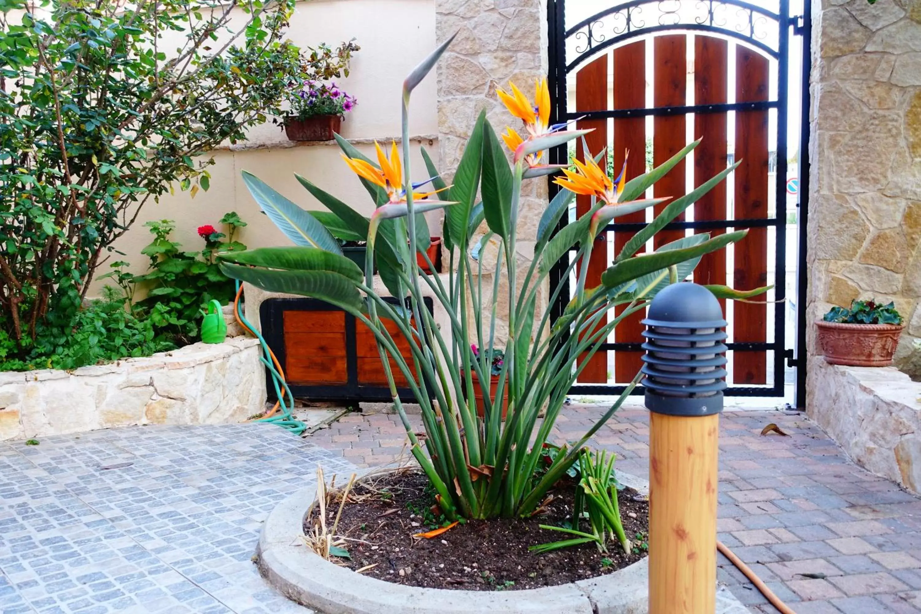 Patio in Flowery Inn Villa