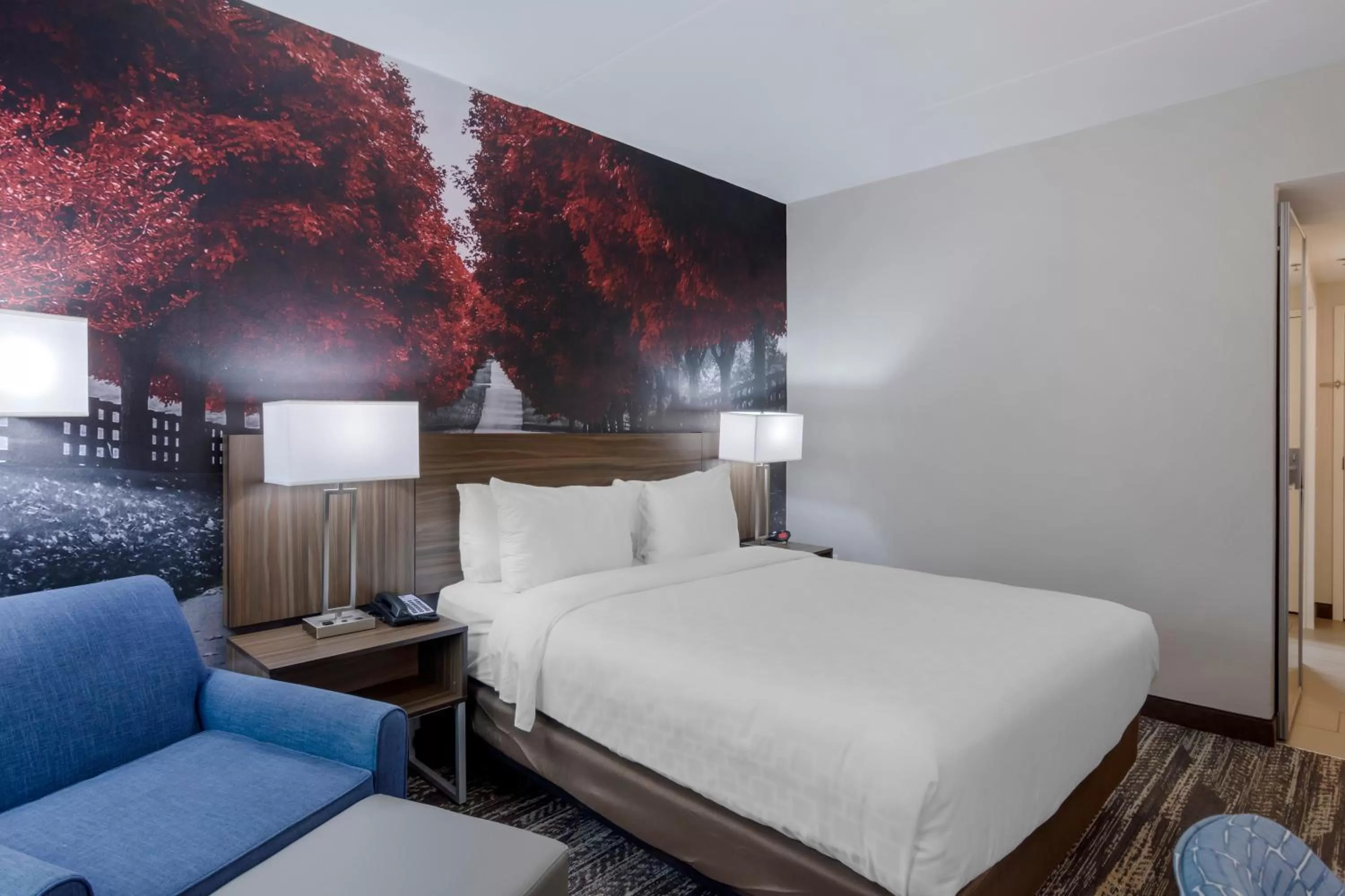 Photo of the whole room, Bed in Clarion Pointe Charlottesville